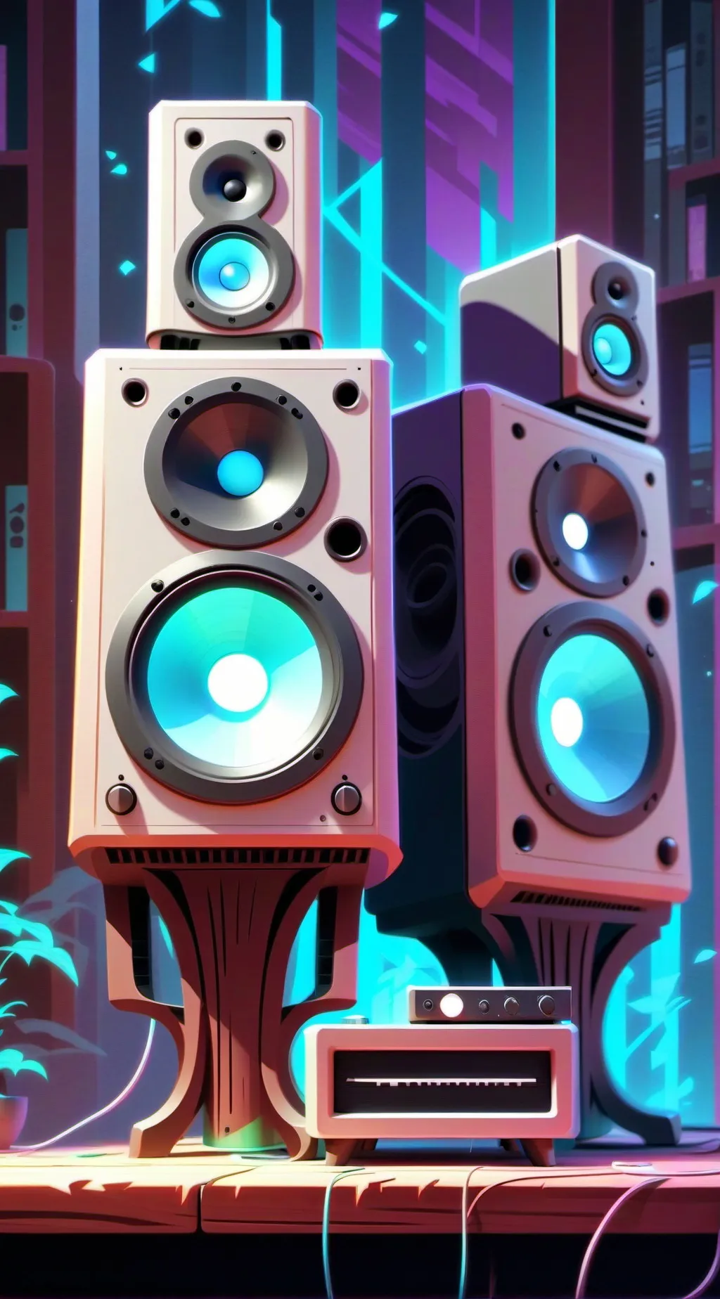 ai character: Musical Speaker background