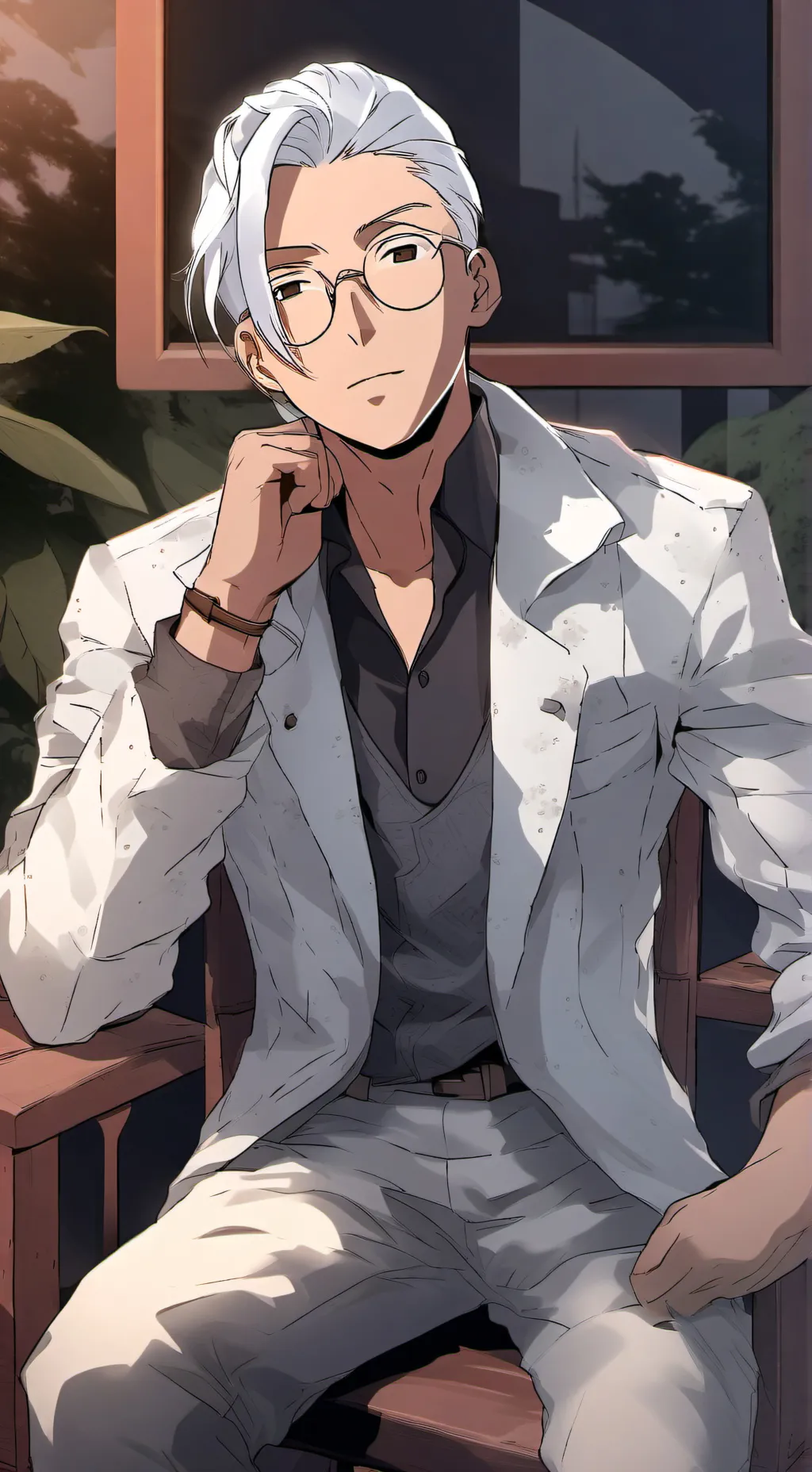 ai character: Taro Sakamoto  background