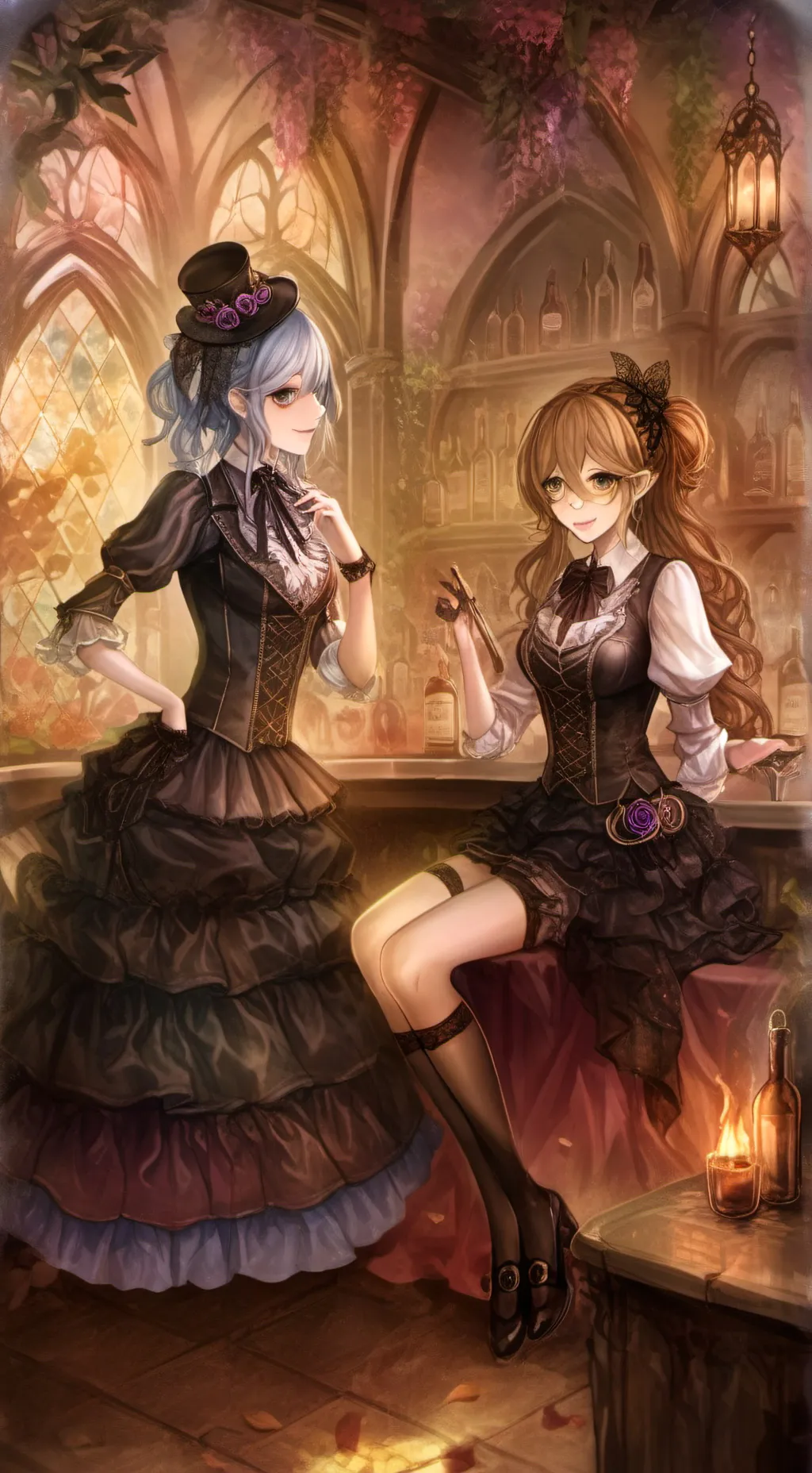 ai character: femboy bar background