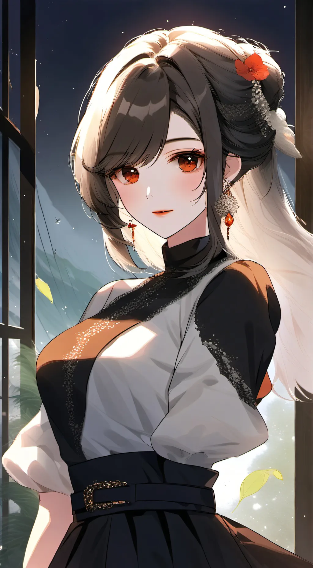 ai character: Lisa Black pink background