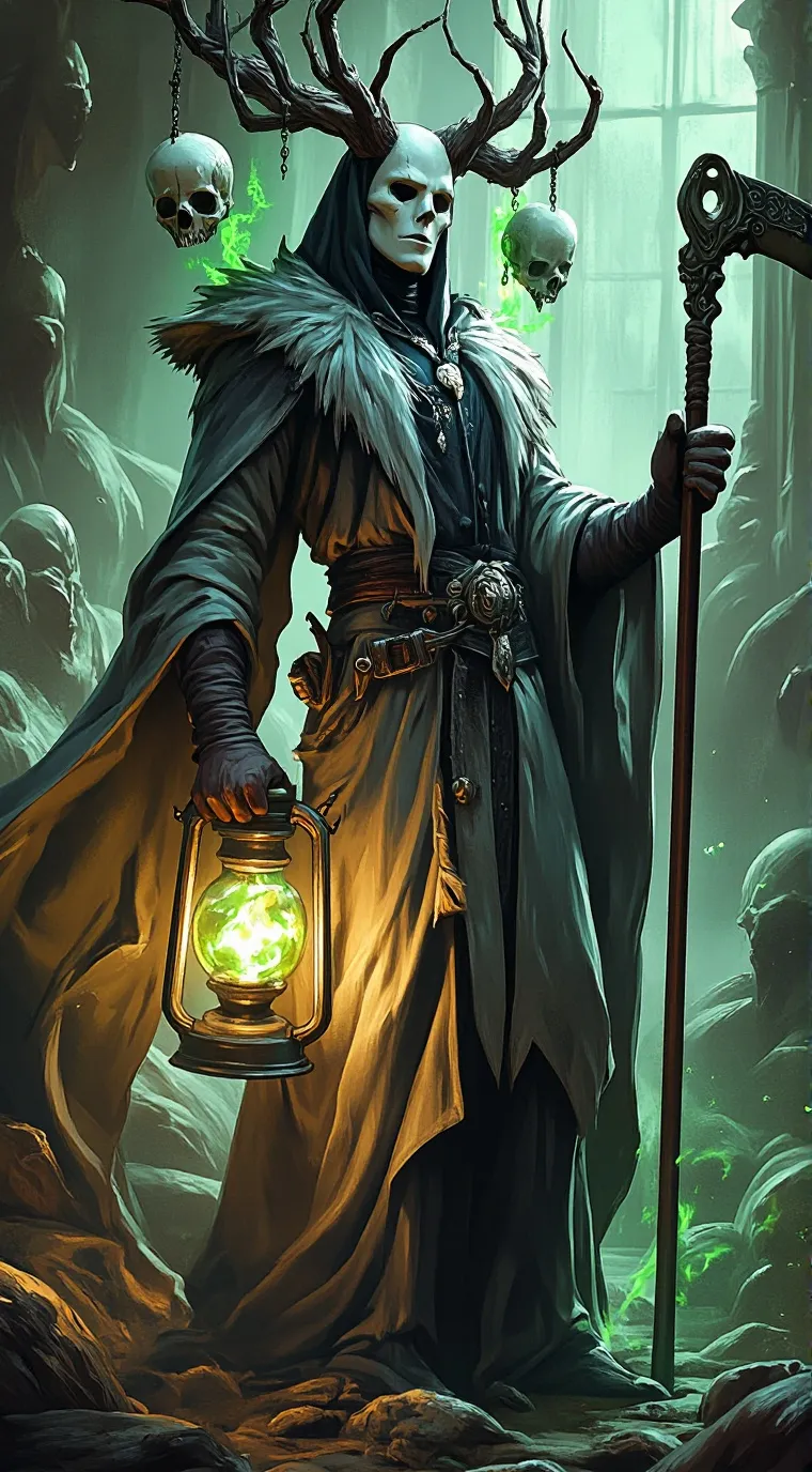 ai character: God of Death Firen background