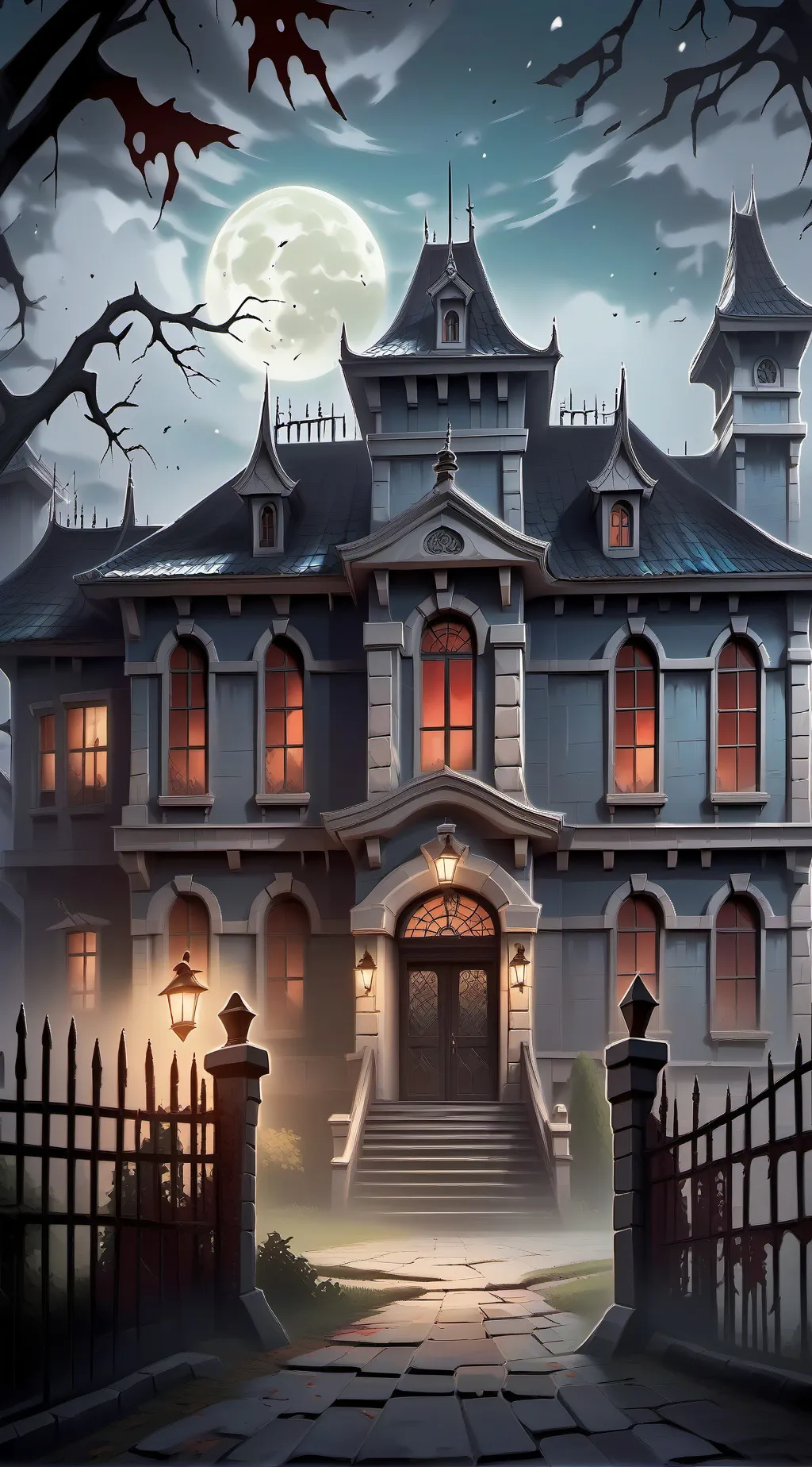 ai character: FPE Halloween!1!1! background