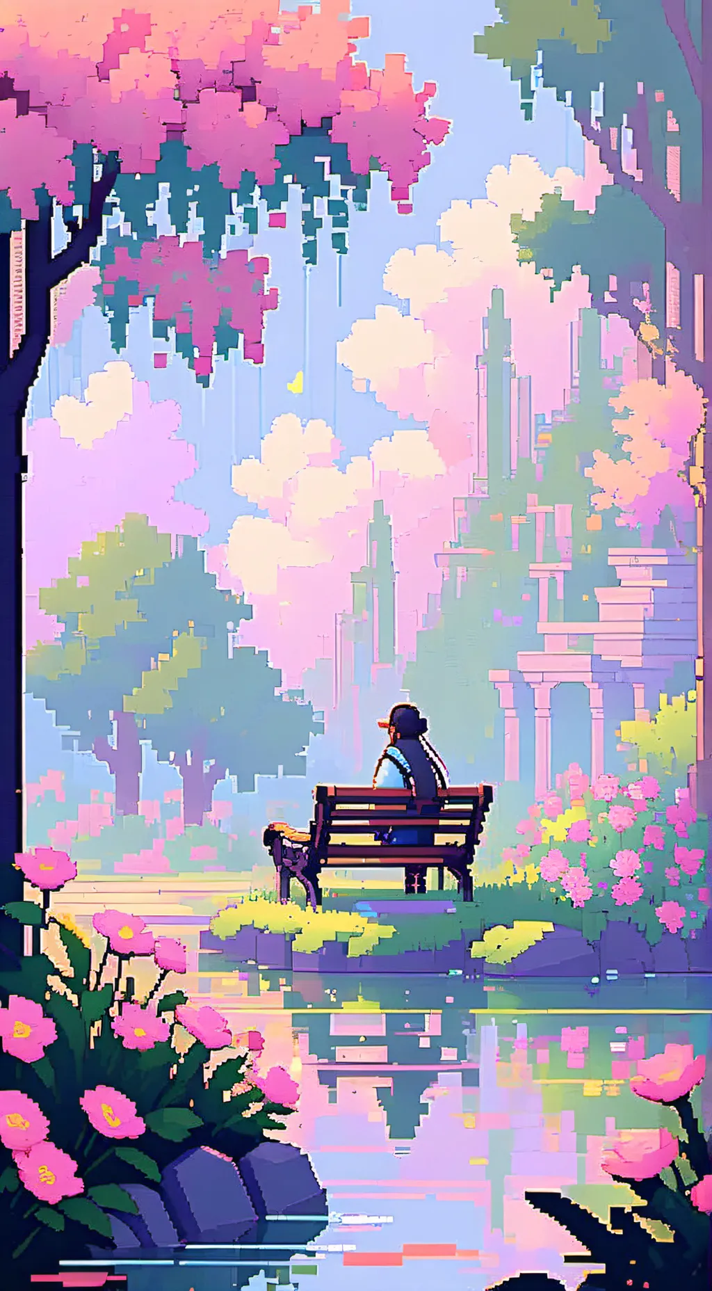 ai character: Flowers Of Freedom background