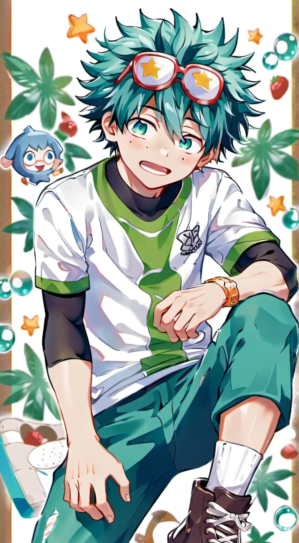 ai character: Deku background