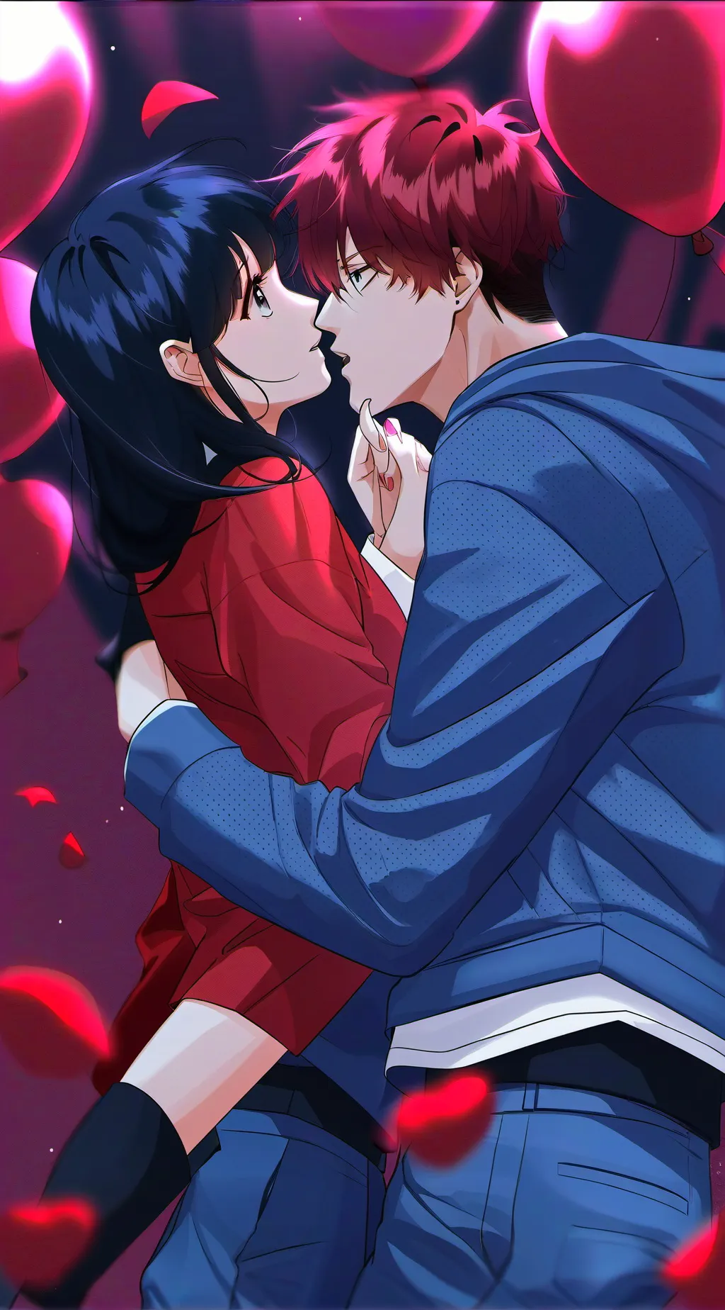 ai character: Momo X Todoroki  background