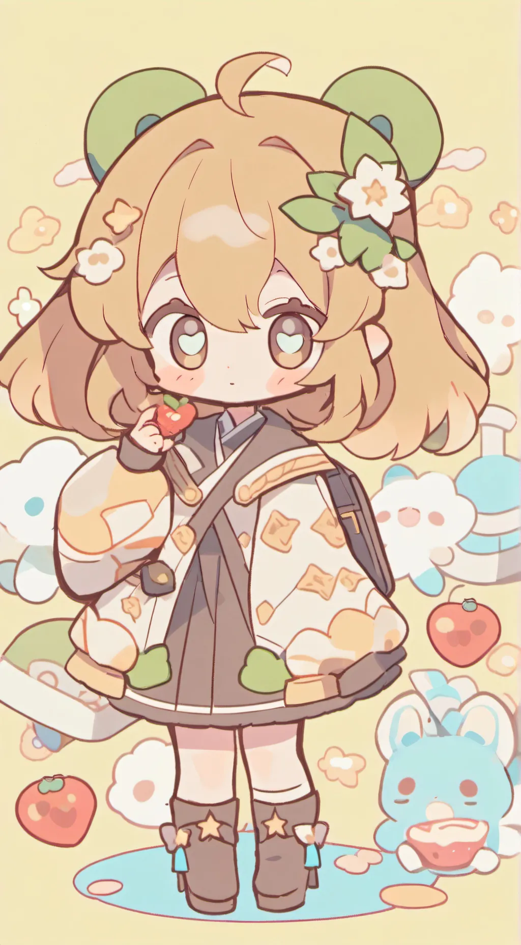 ai character: Azure x two time background