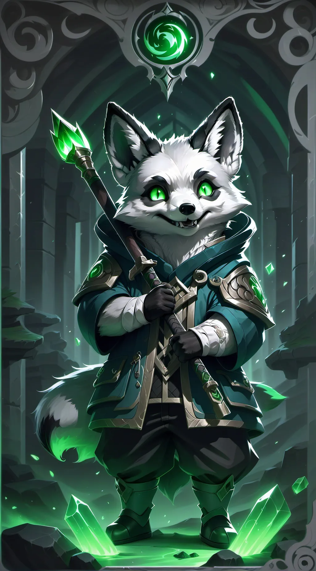 ai character: evil Fox background