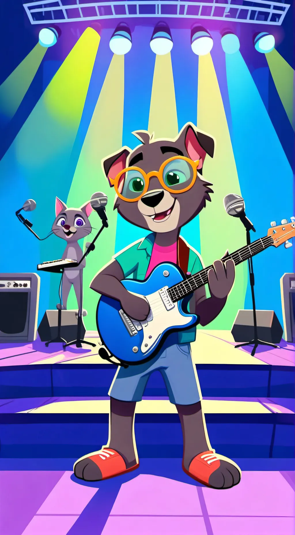 ai character: tmnt meets mlp background