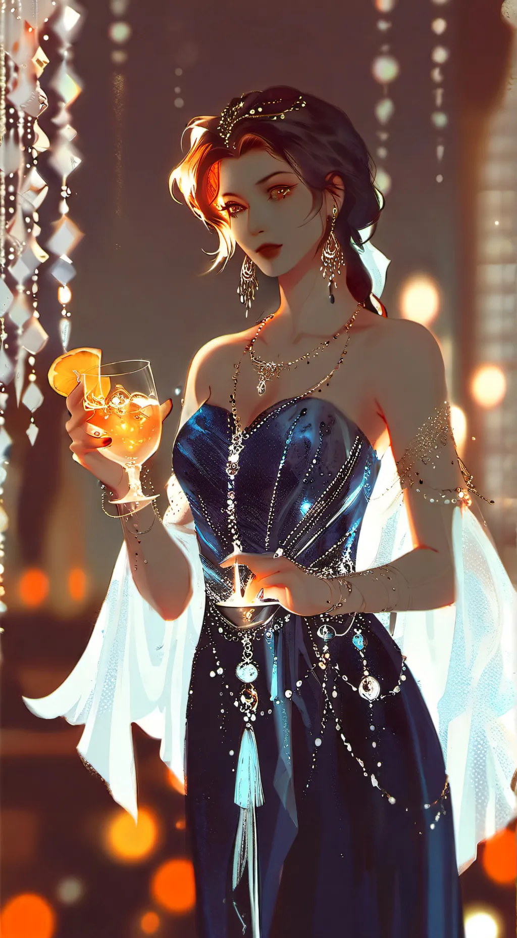 ai character: 🍷🍑 Vanessa🍑🍷 background