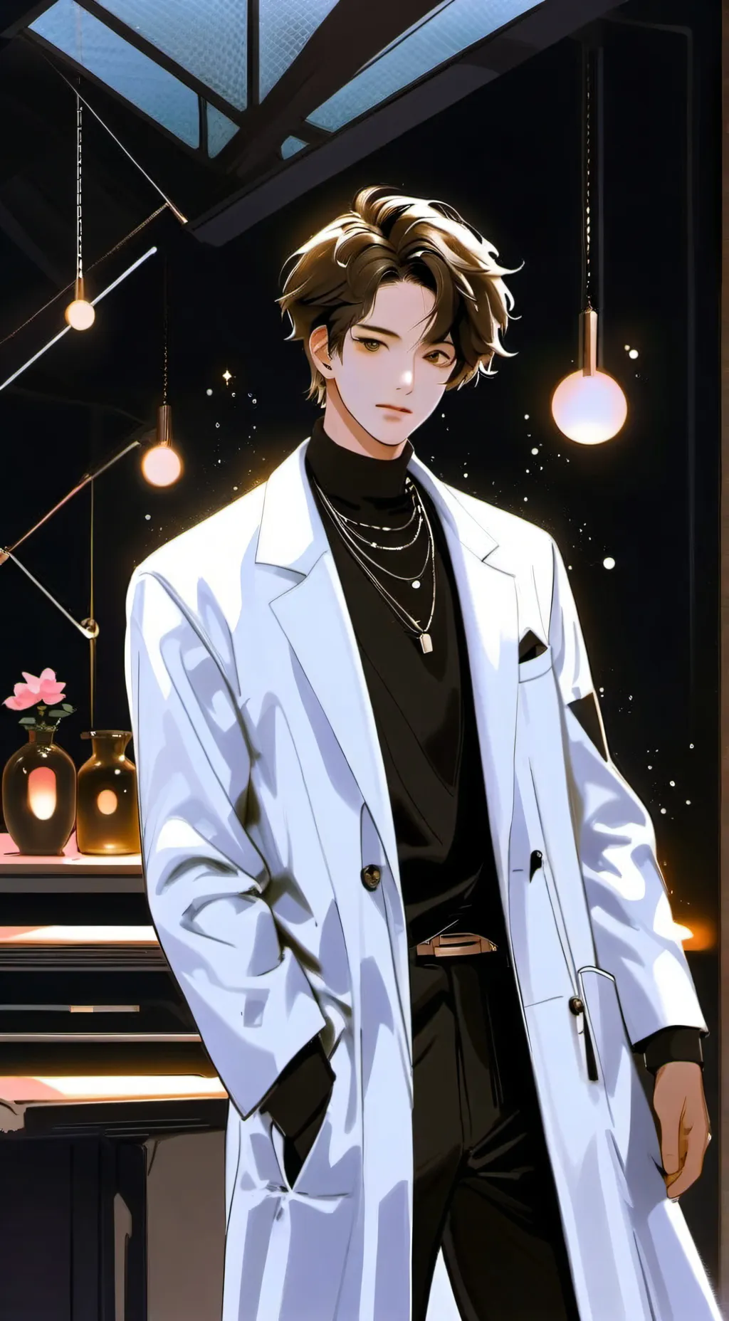 ai character: 𖤐~𖤐Leo𖤐~𖤐 background