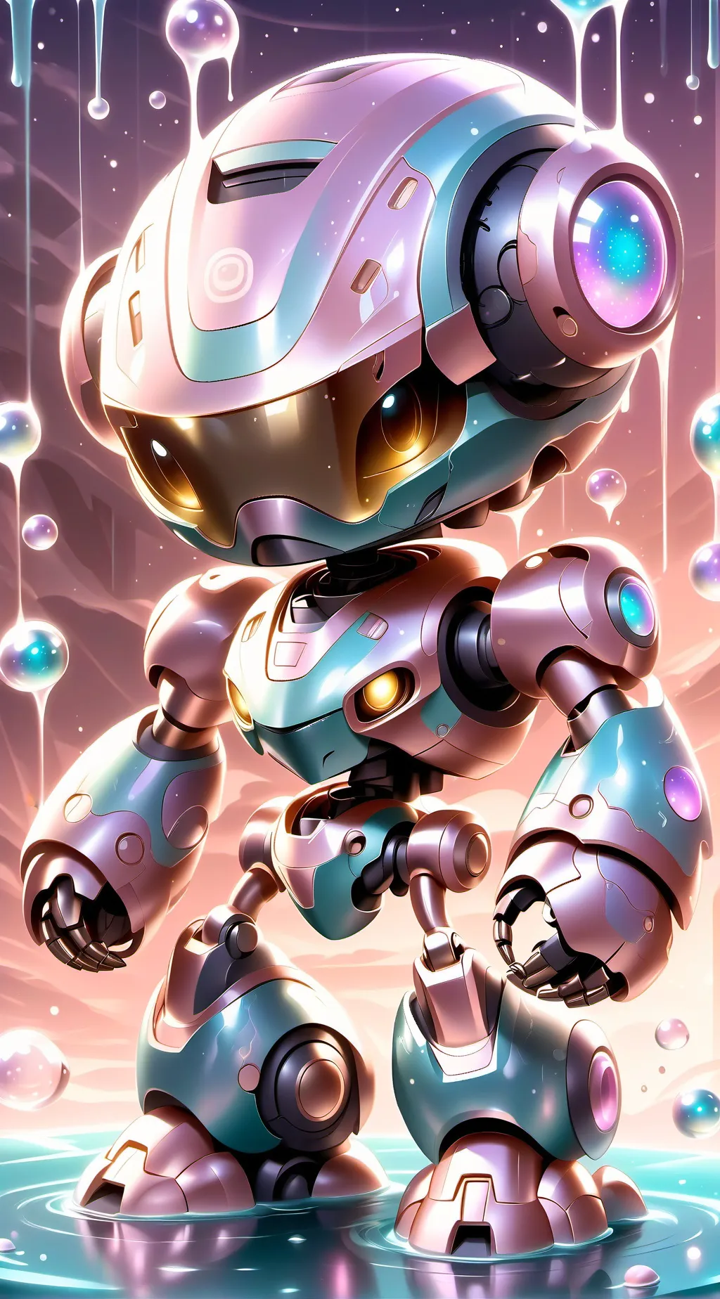 ai character: Robot Nappy background