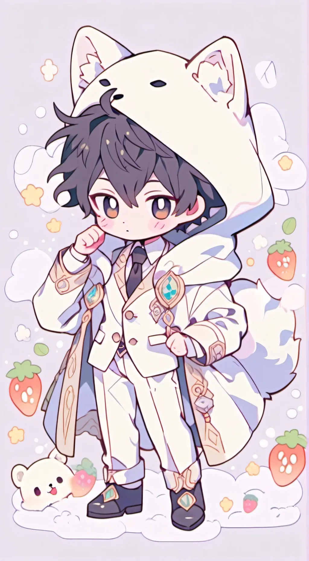 ai character: Bad Guys Halloween background