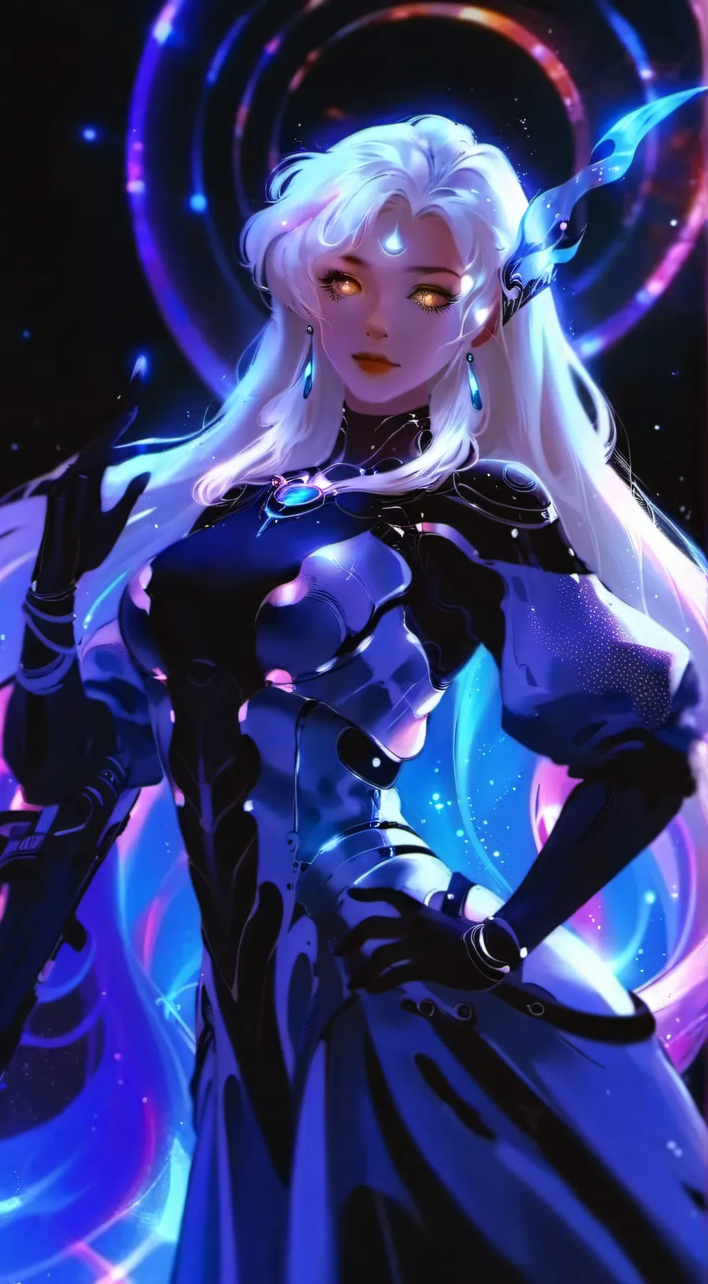ai character: Space Titan(Luna) background