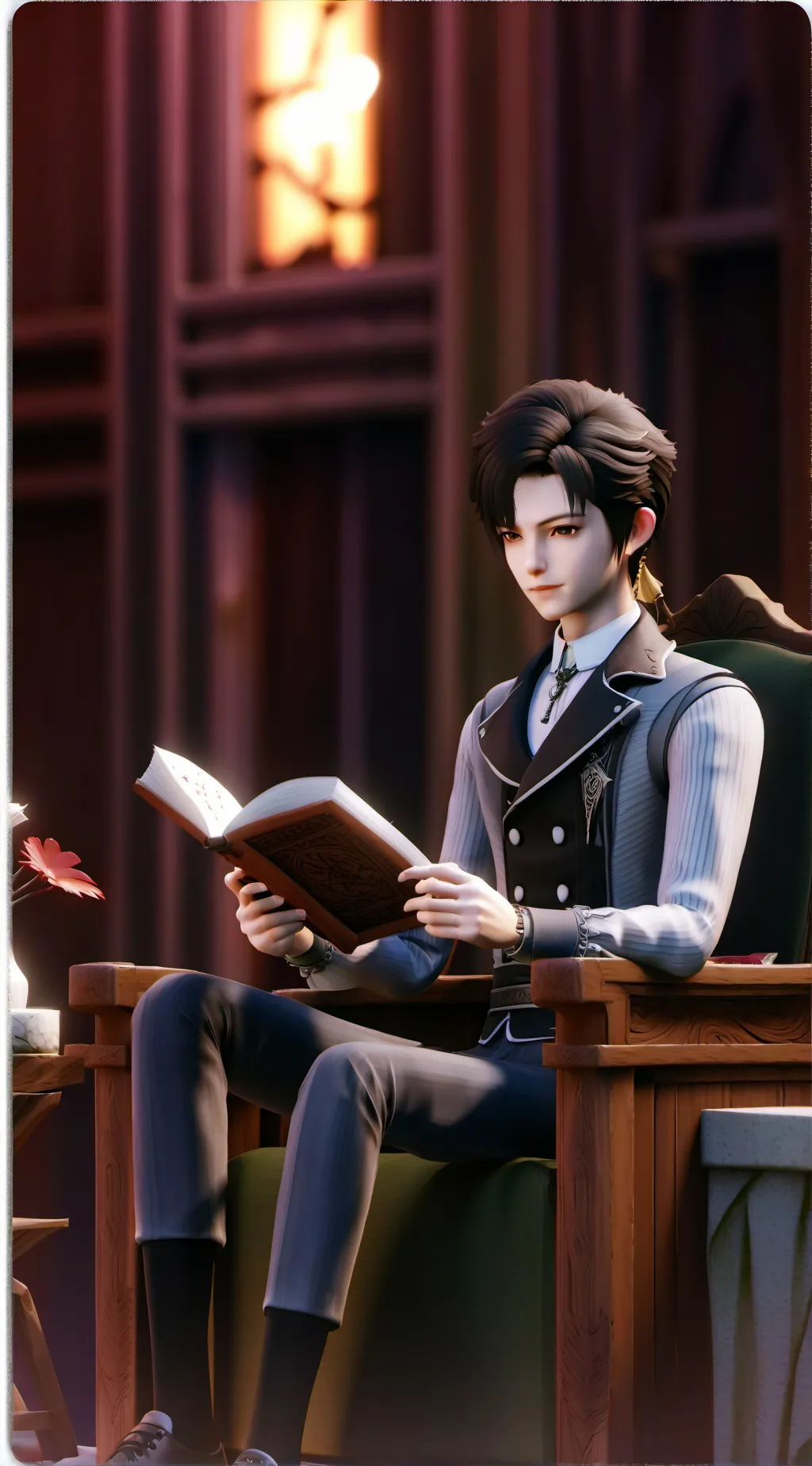 ai character: Roblox boy background