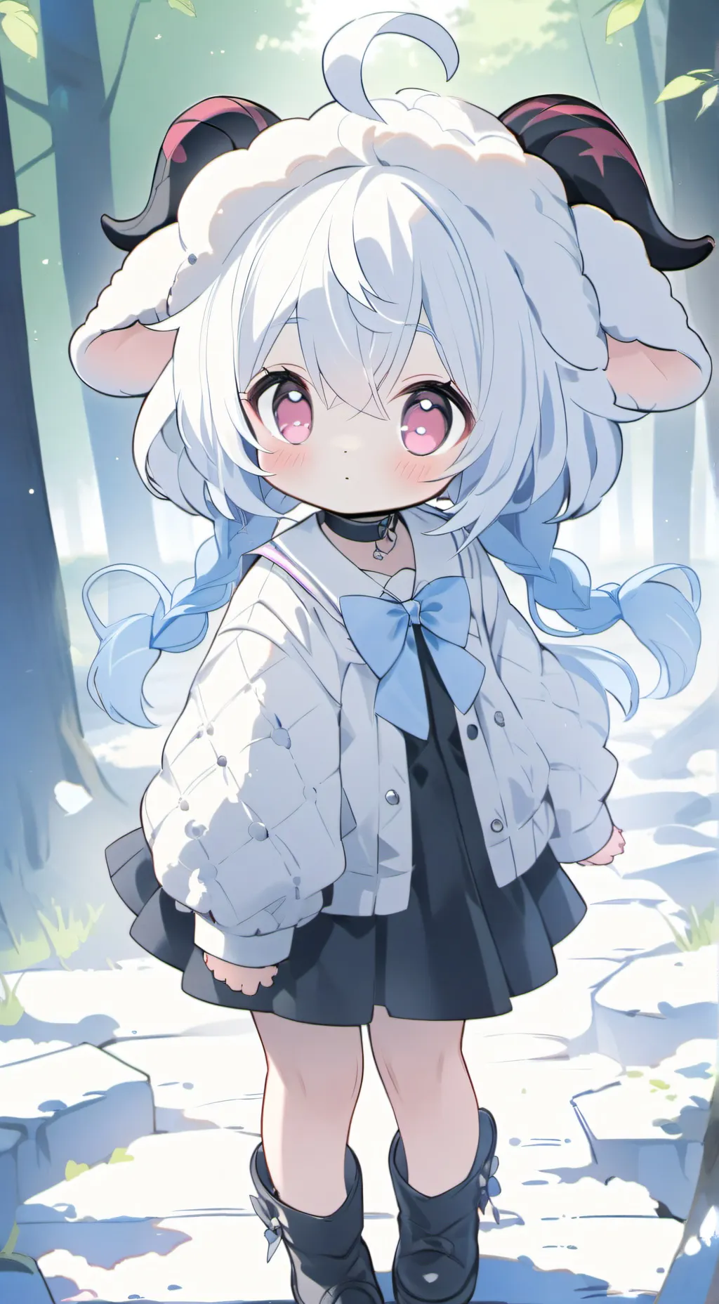 ai character: shiroi hitsuji background