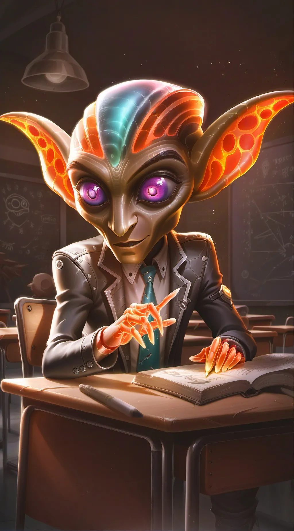 ai character: Evil Twin Raymond  background