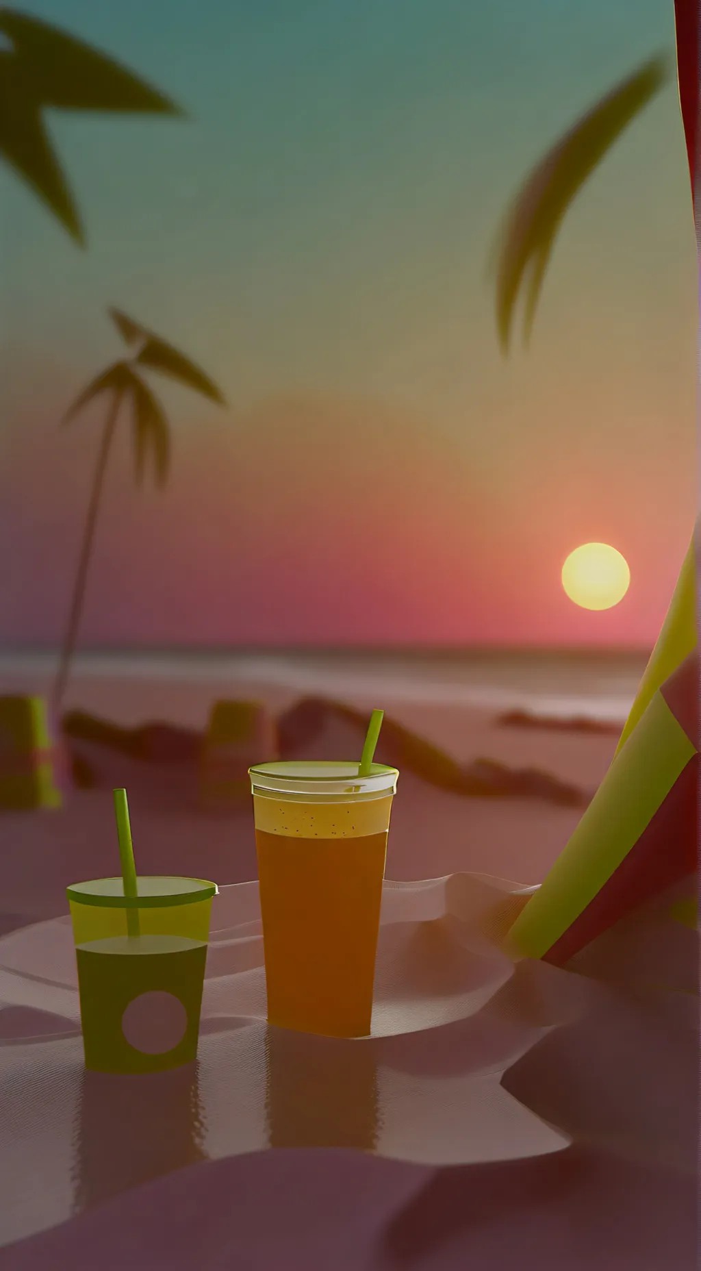 ai character: forsaken beach🌊 background