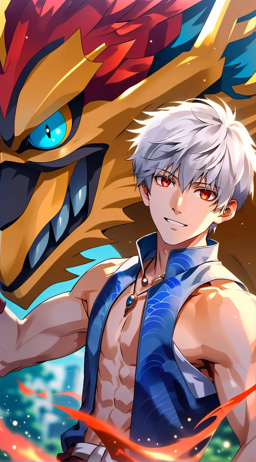 ai character: lesdark background