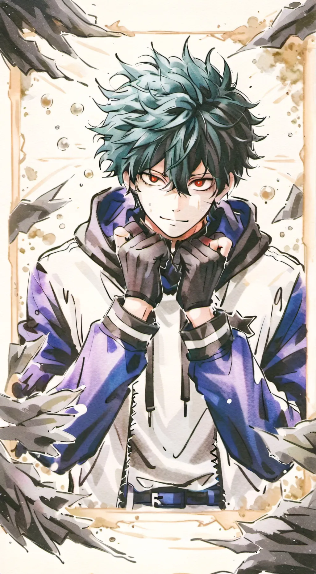 ai character: Villain Deku background