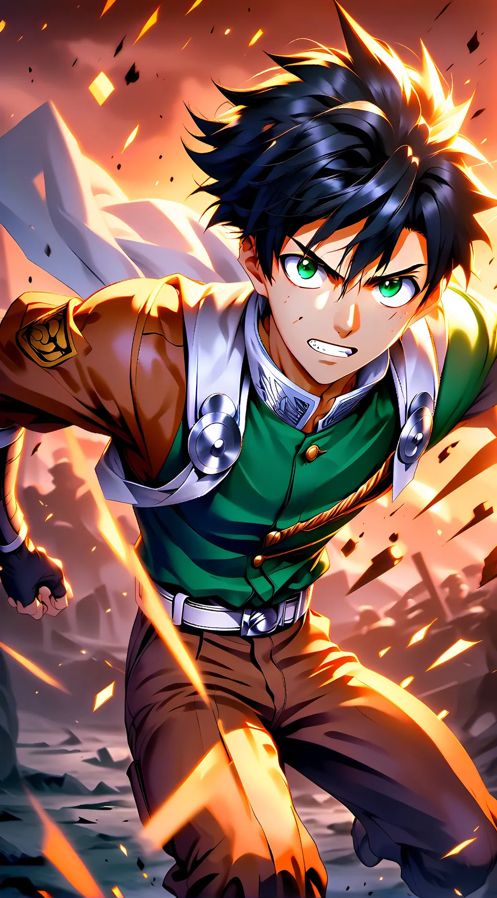 ai character: Eren Yeager background