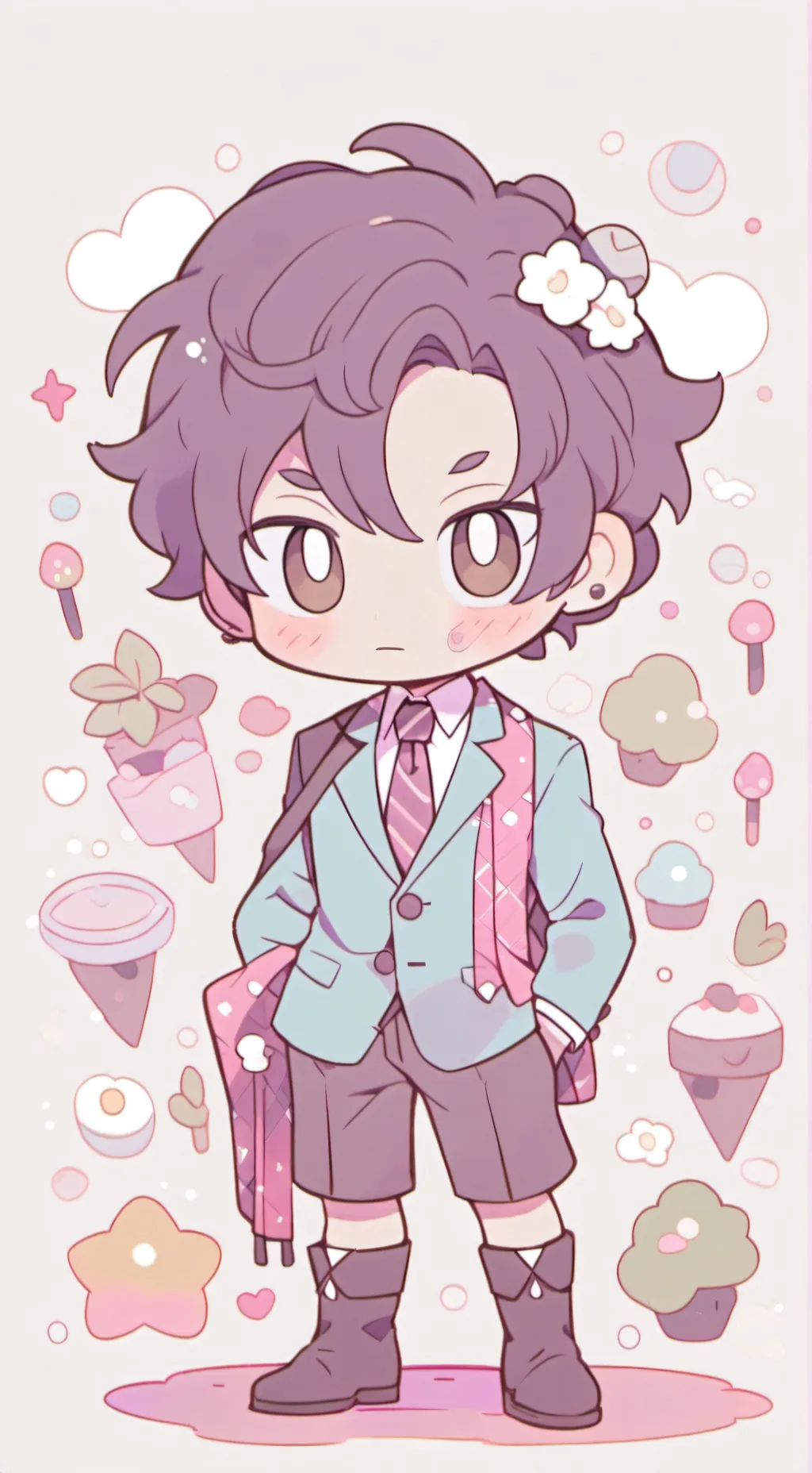 ai character: Mr land background