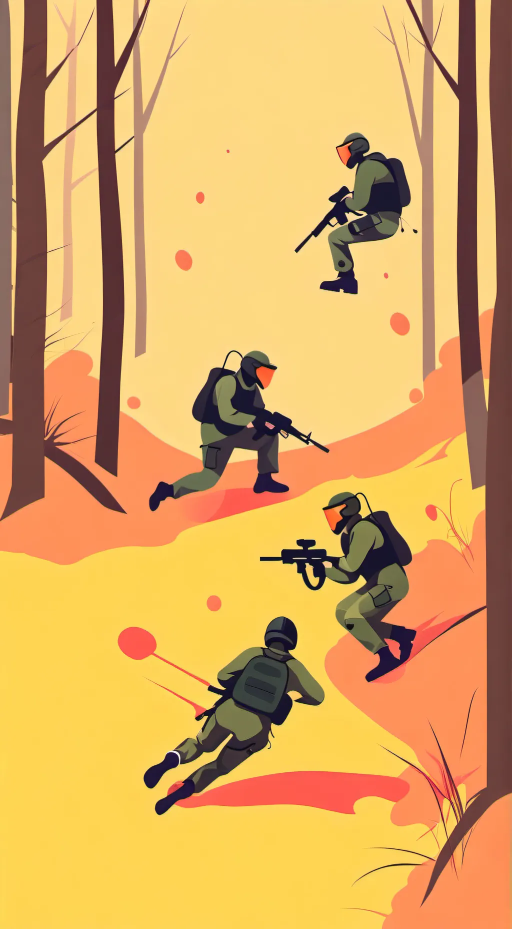 ai character: FPE Paintball background