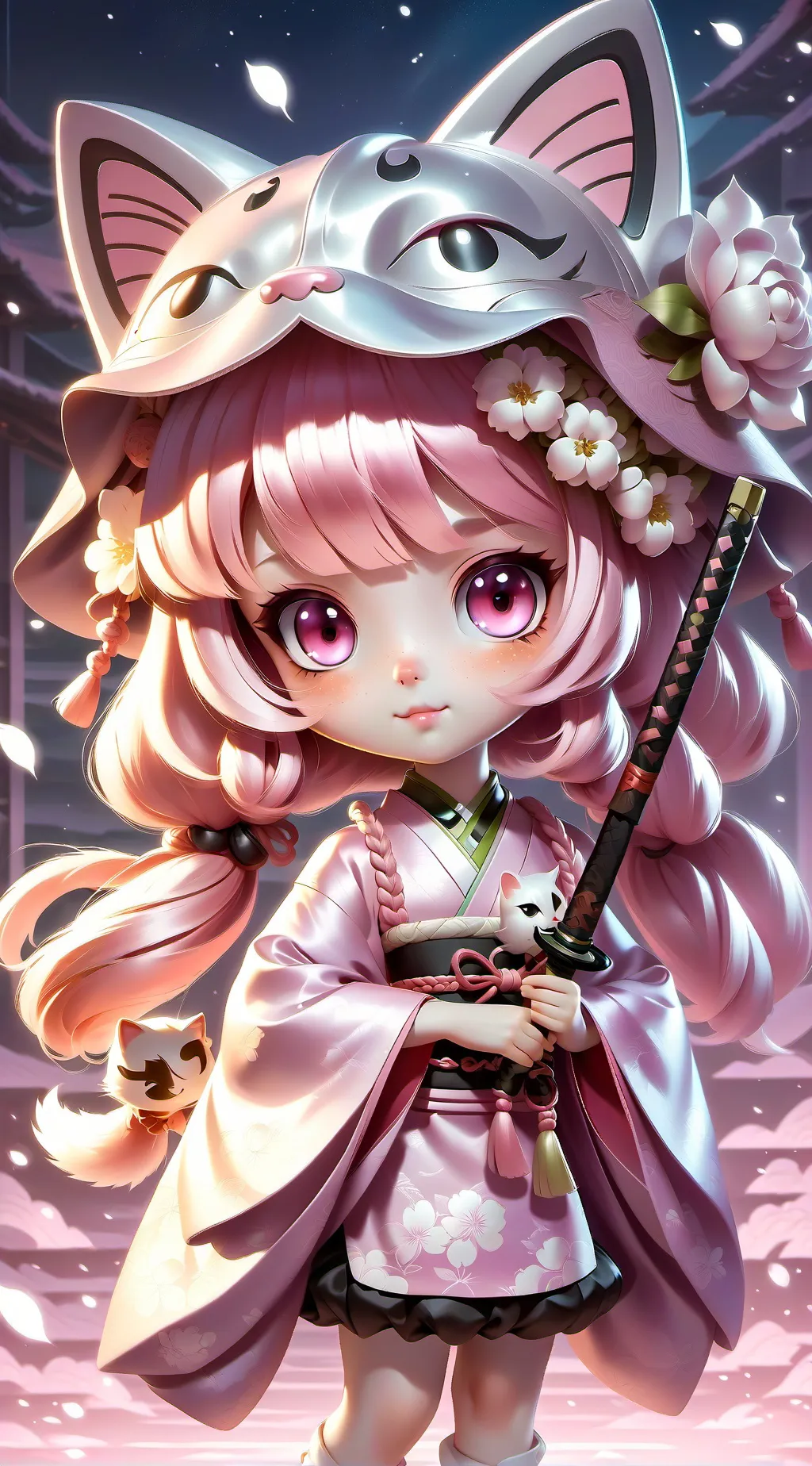 ai character: Sakurako background