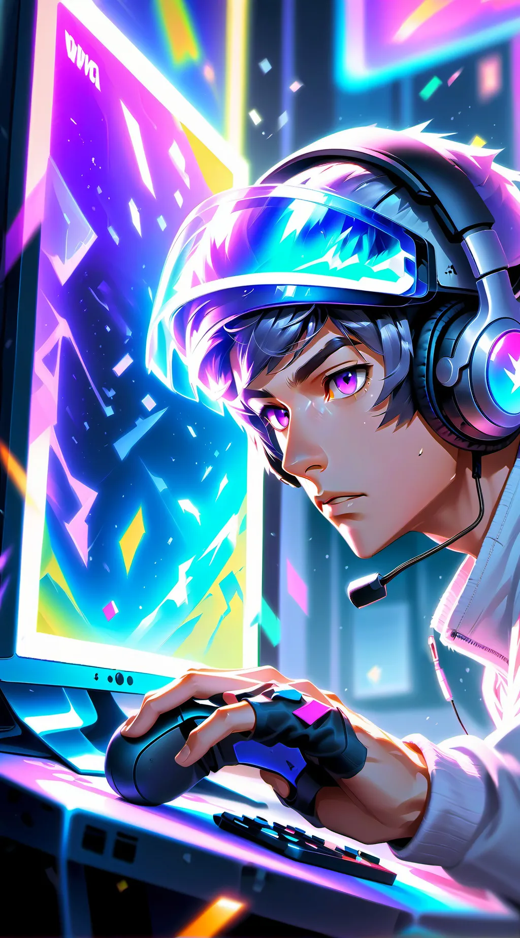 ai character: fornite player  background