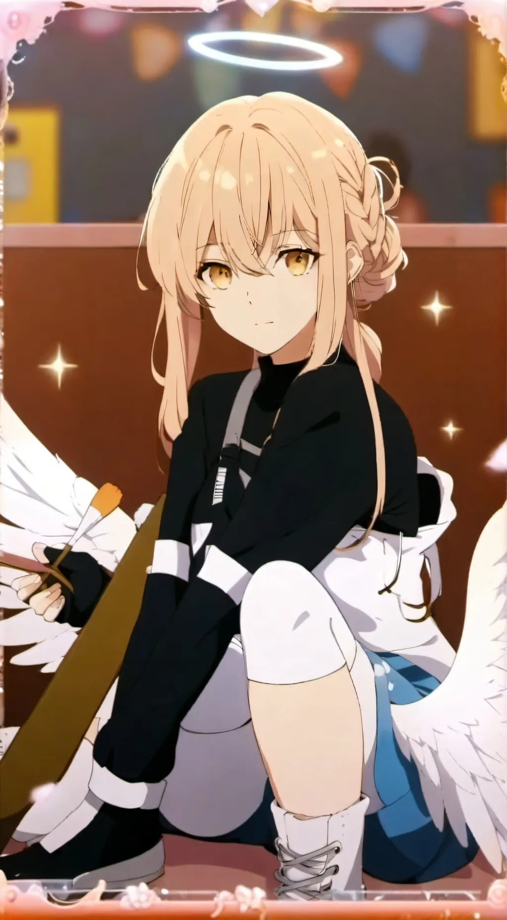 ai character: poop angel  background