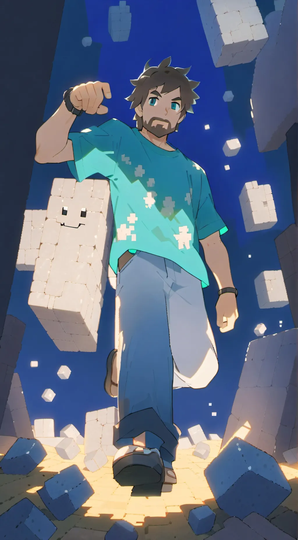 ai character: Steve background