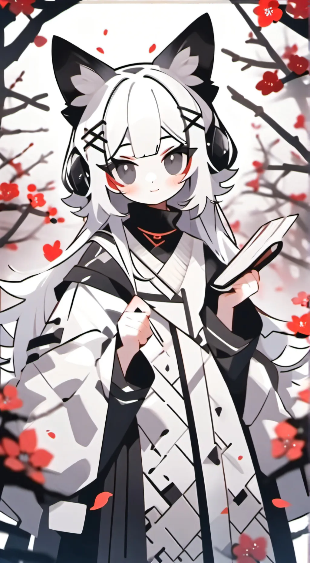 ai character: sus cat girl  background