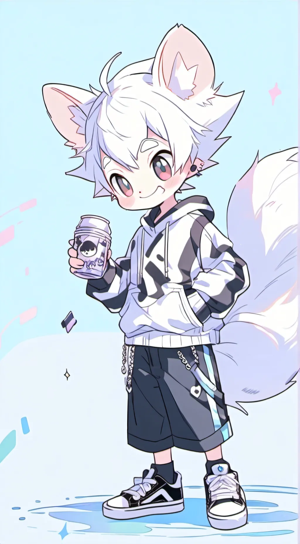 ai character: Striped Spirit Sku background