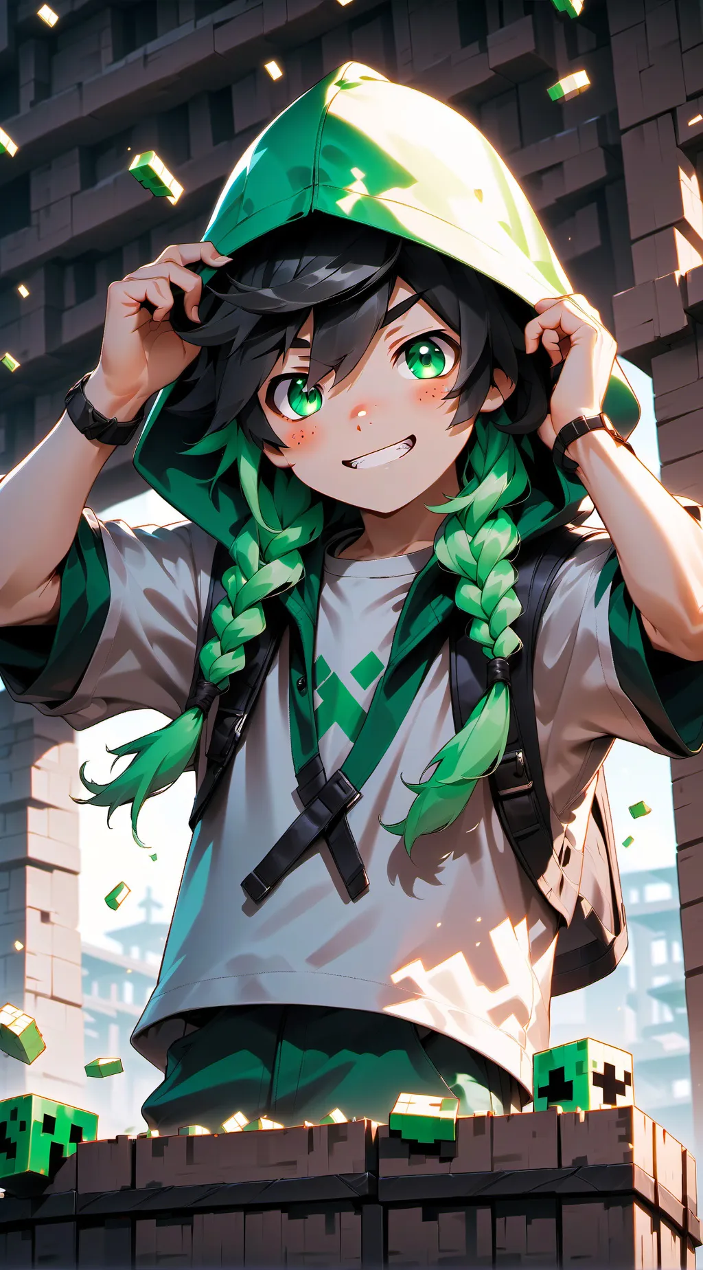 ai character: cadres fofo background