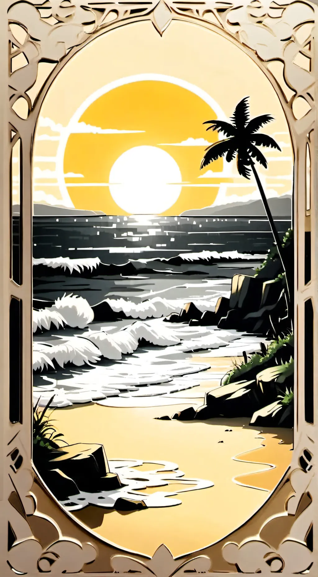 ai character: da alphabet background