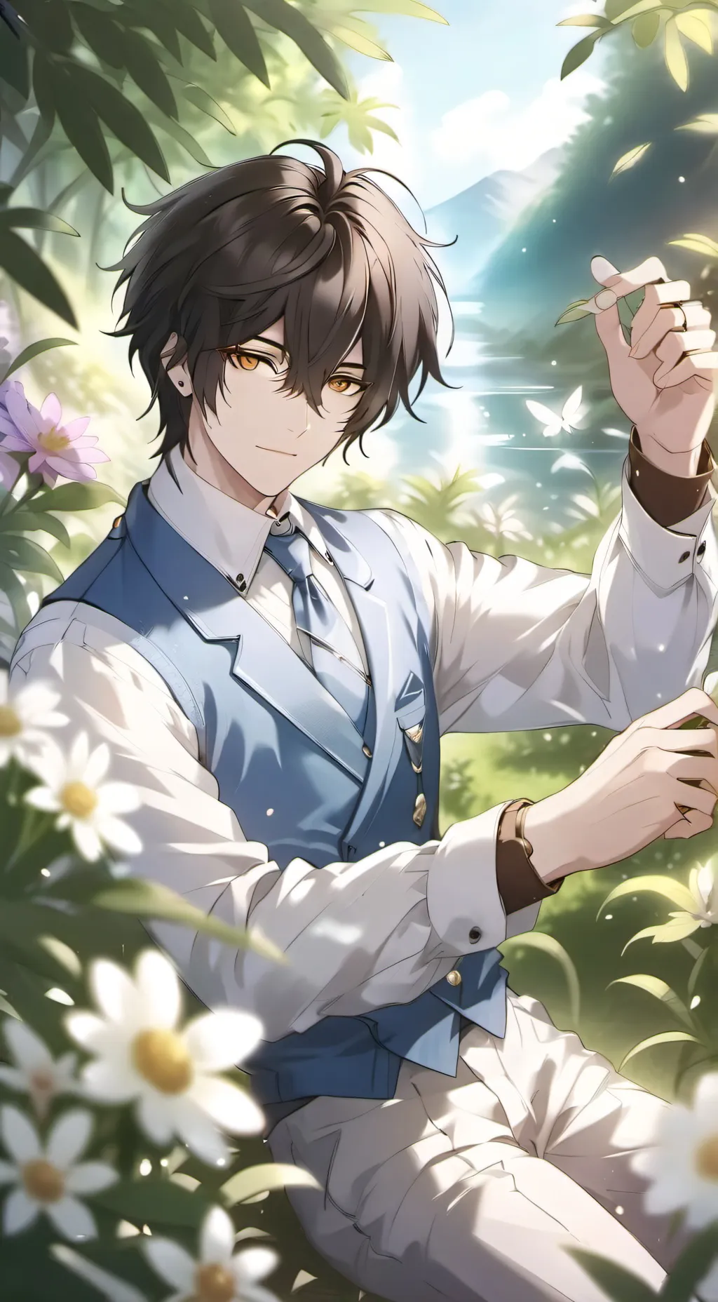 ai character: REDPROGAMER  background