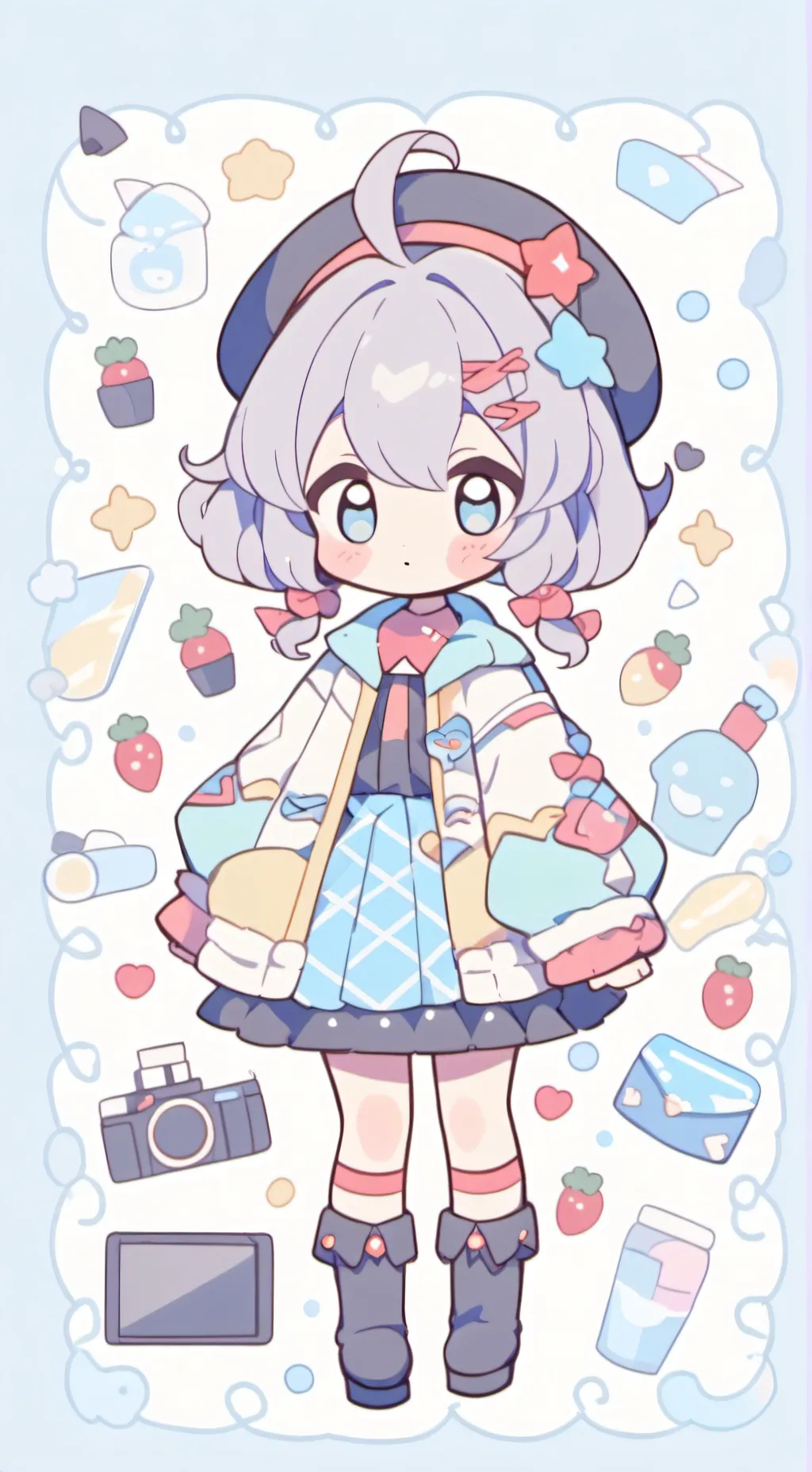 ai character: Lune  background