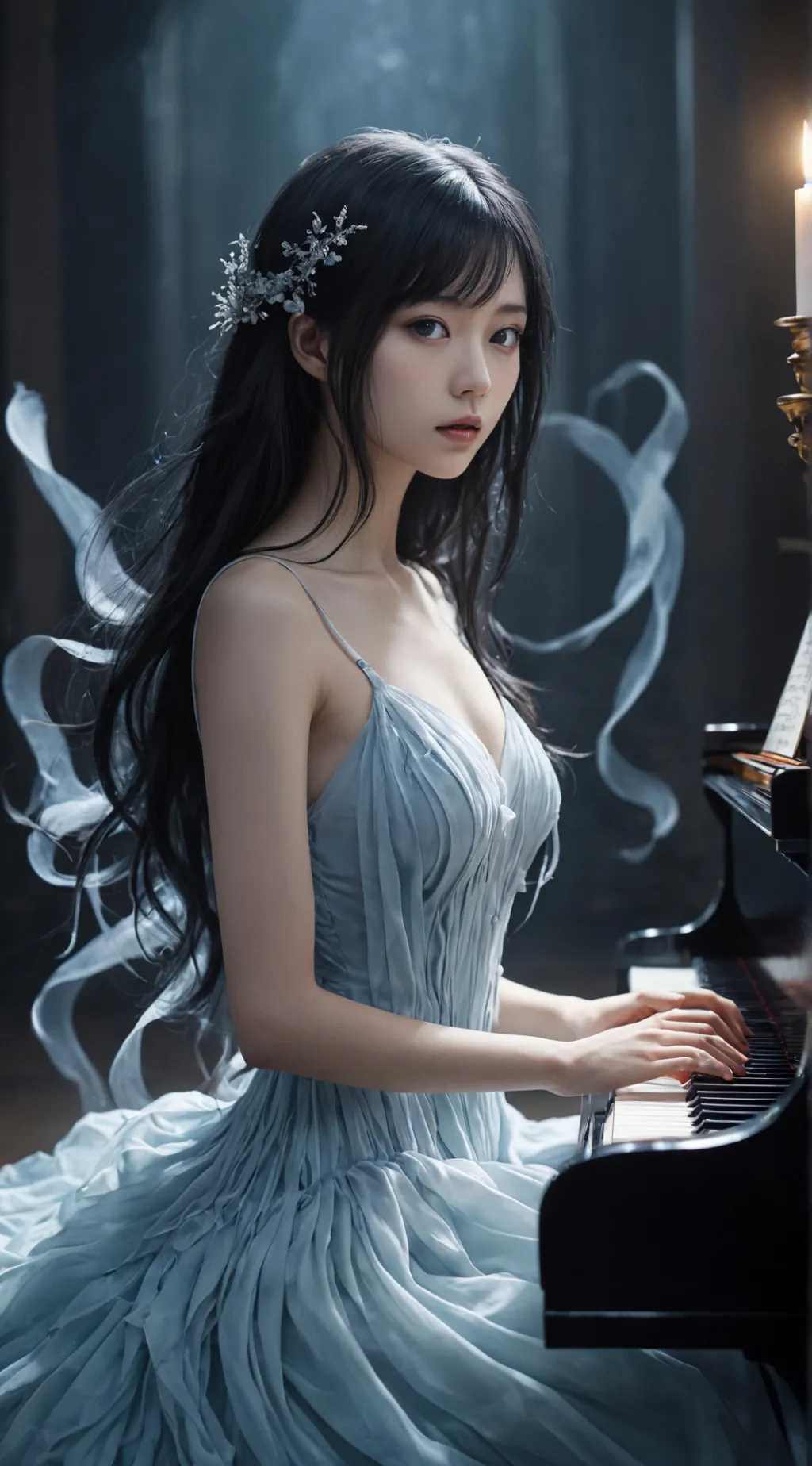 ai character: Aurora background