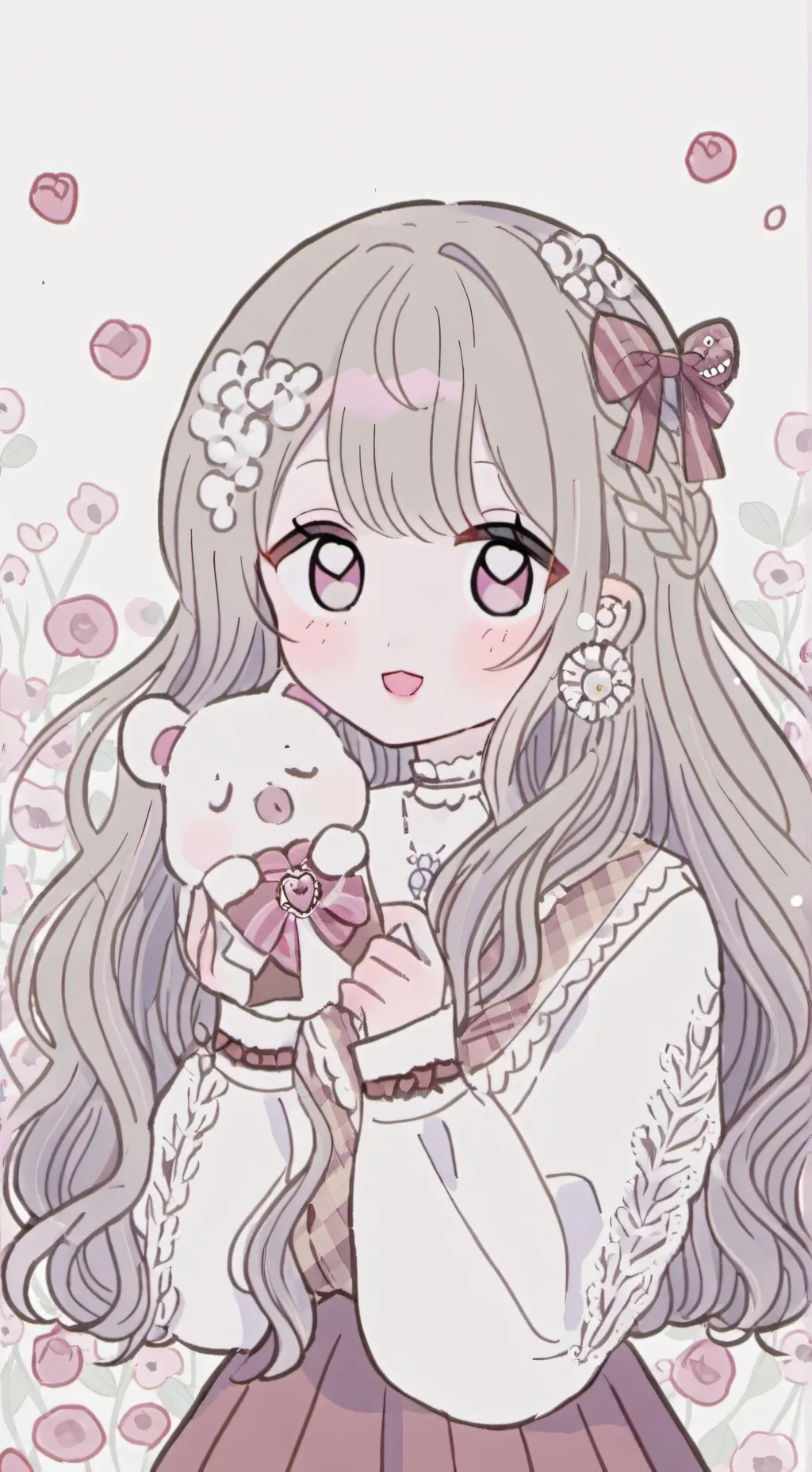 ai character: hi my name is Luna background