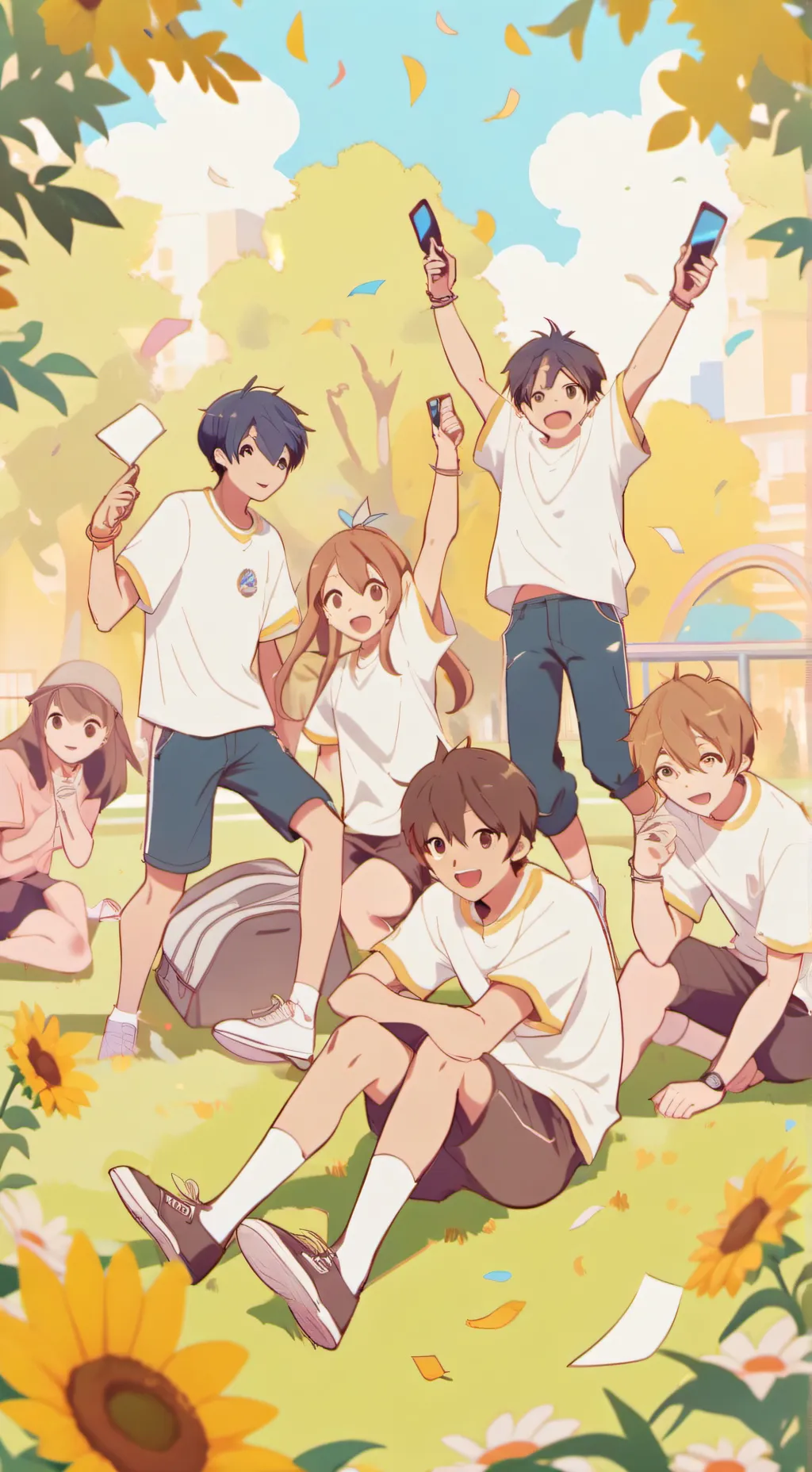 ai character: new friends  background