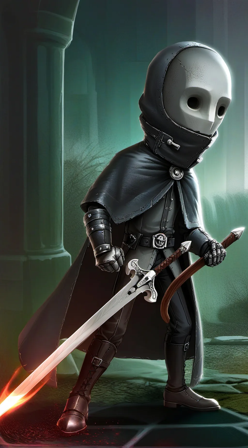 ai character: Le chevalier  background