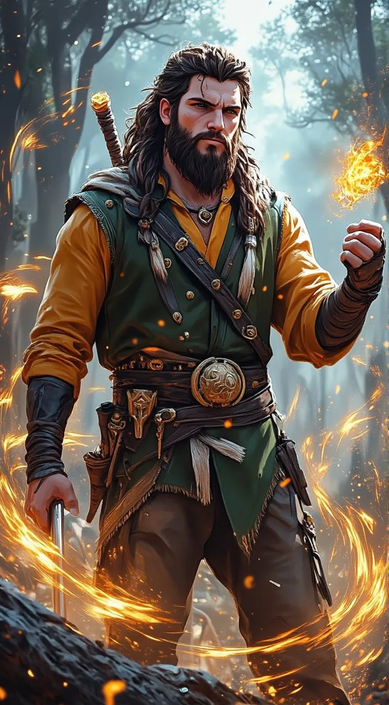 ai character: Roland  background