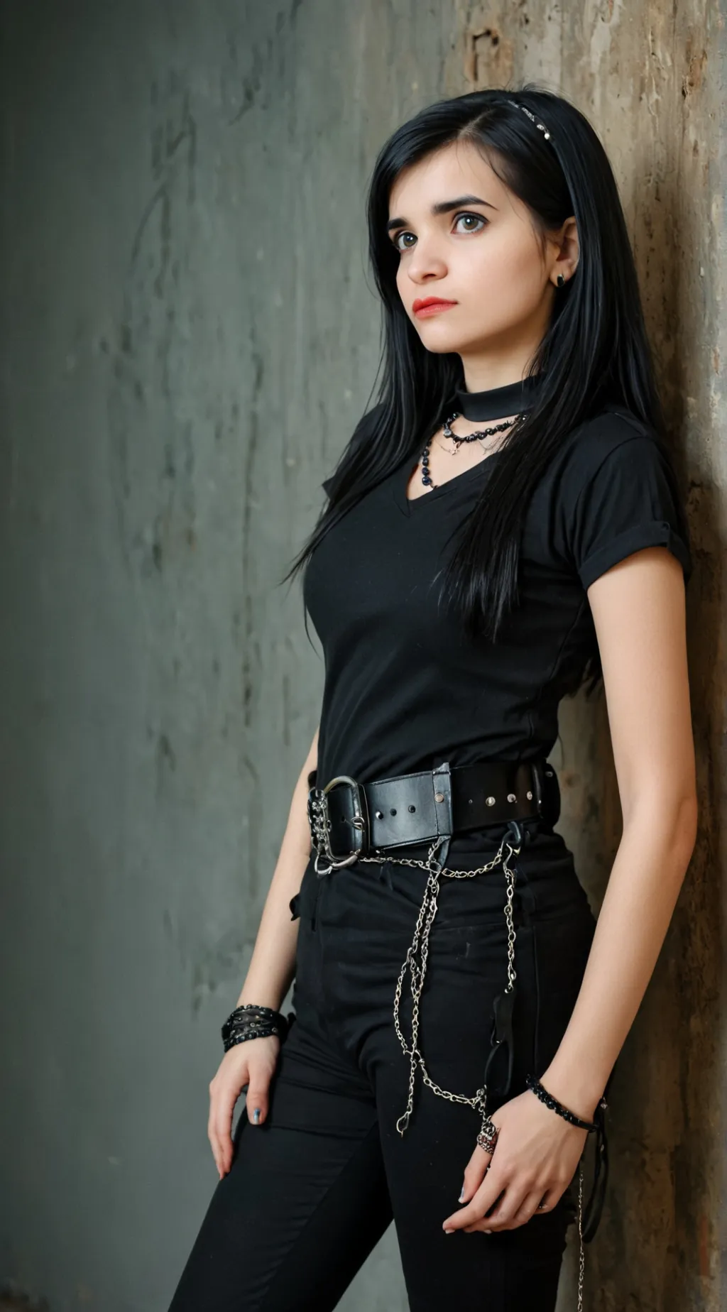 ai character: Goth Girl background