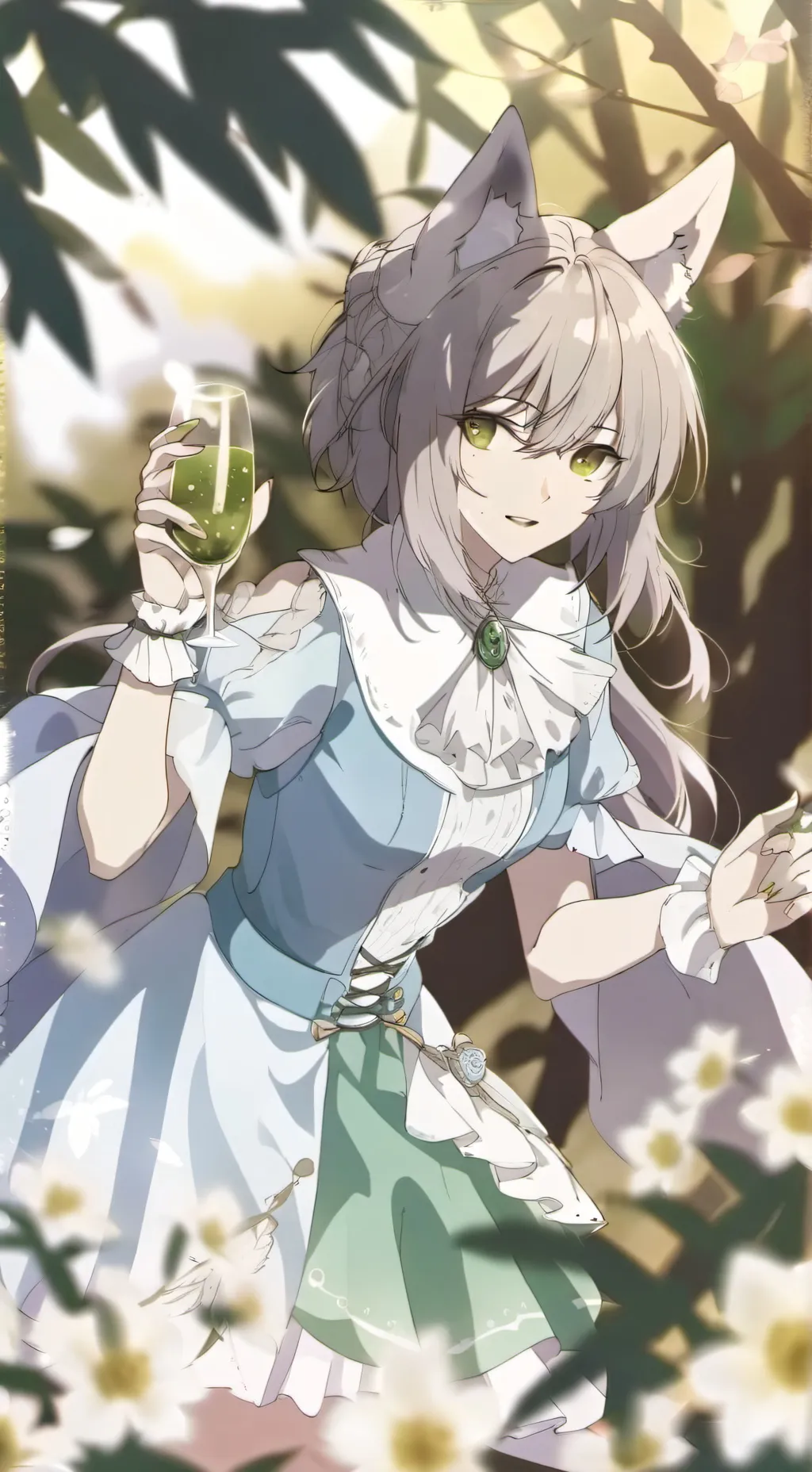 ai character: werewolf  background