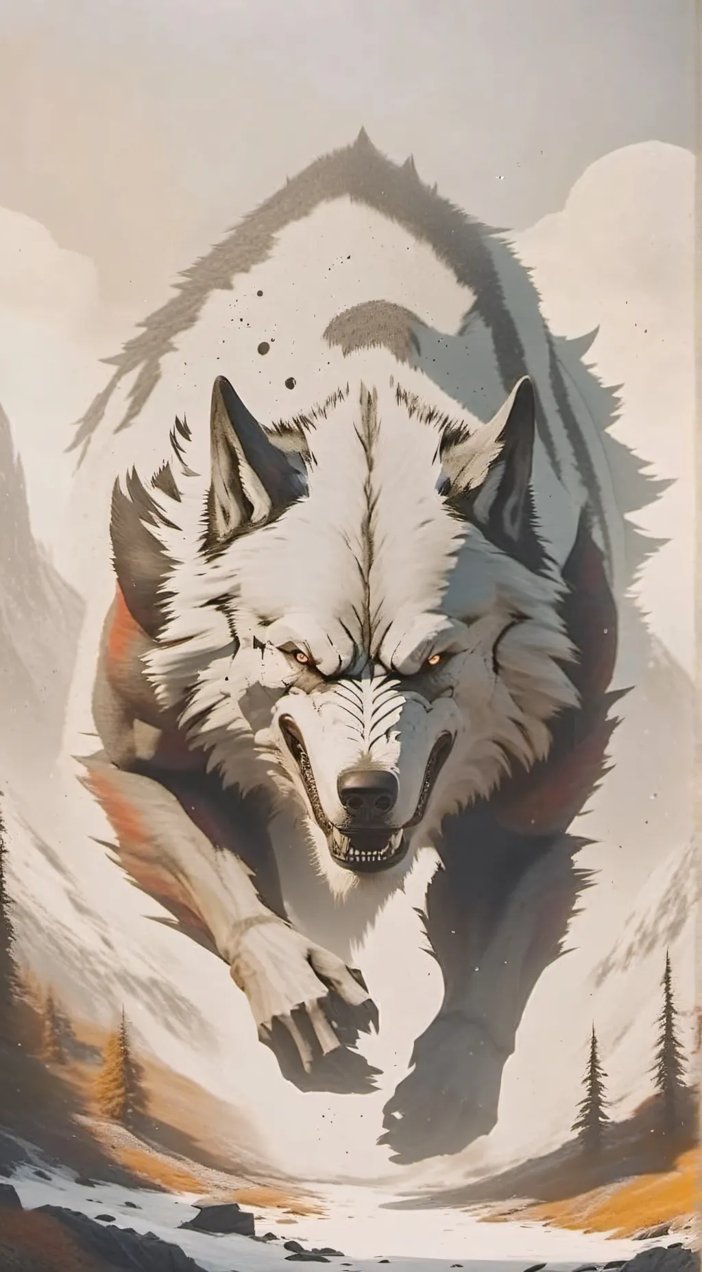 ai character: Werewolf secret background