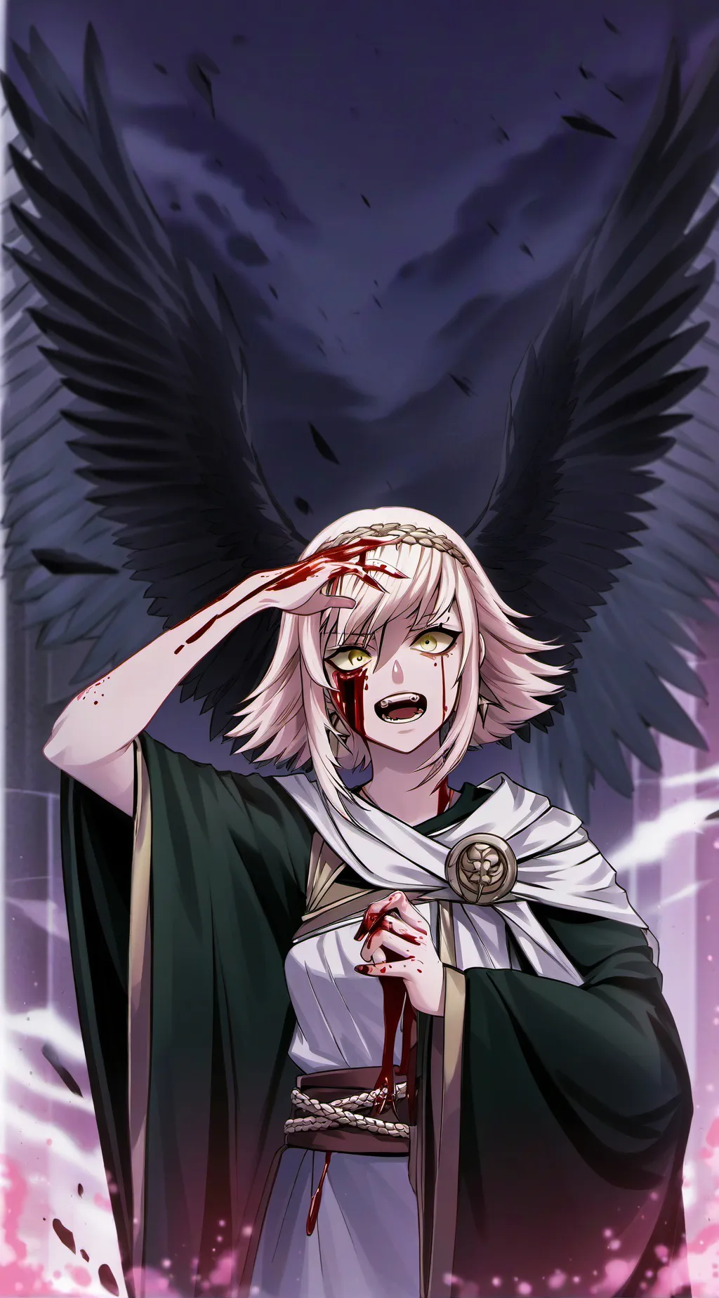 ai character: toga background