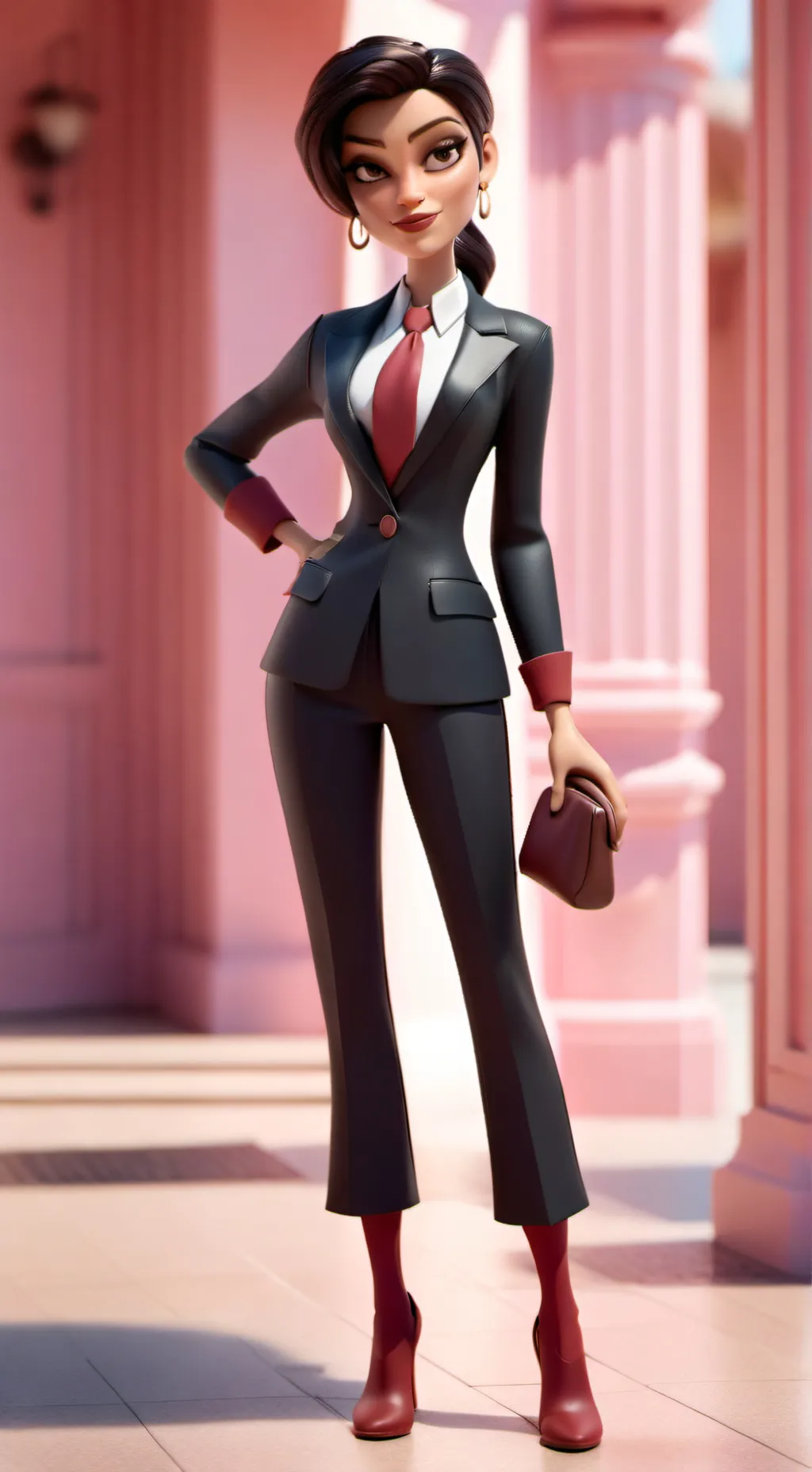 ai character: Señora empresaria background