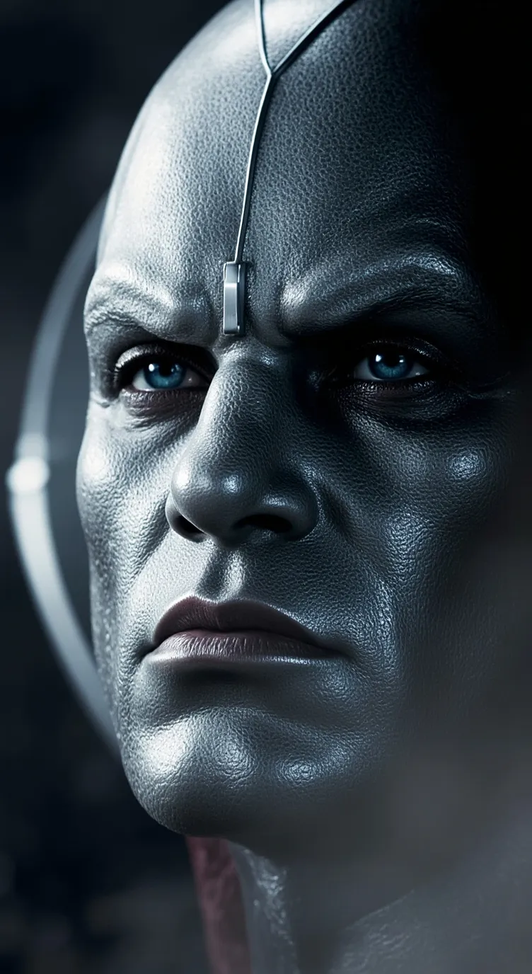 ai character: silver surfer background