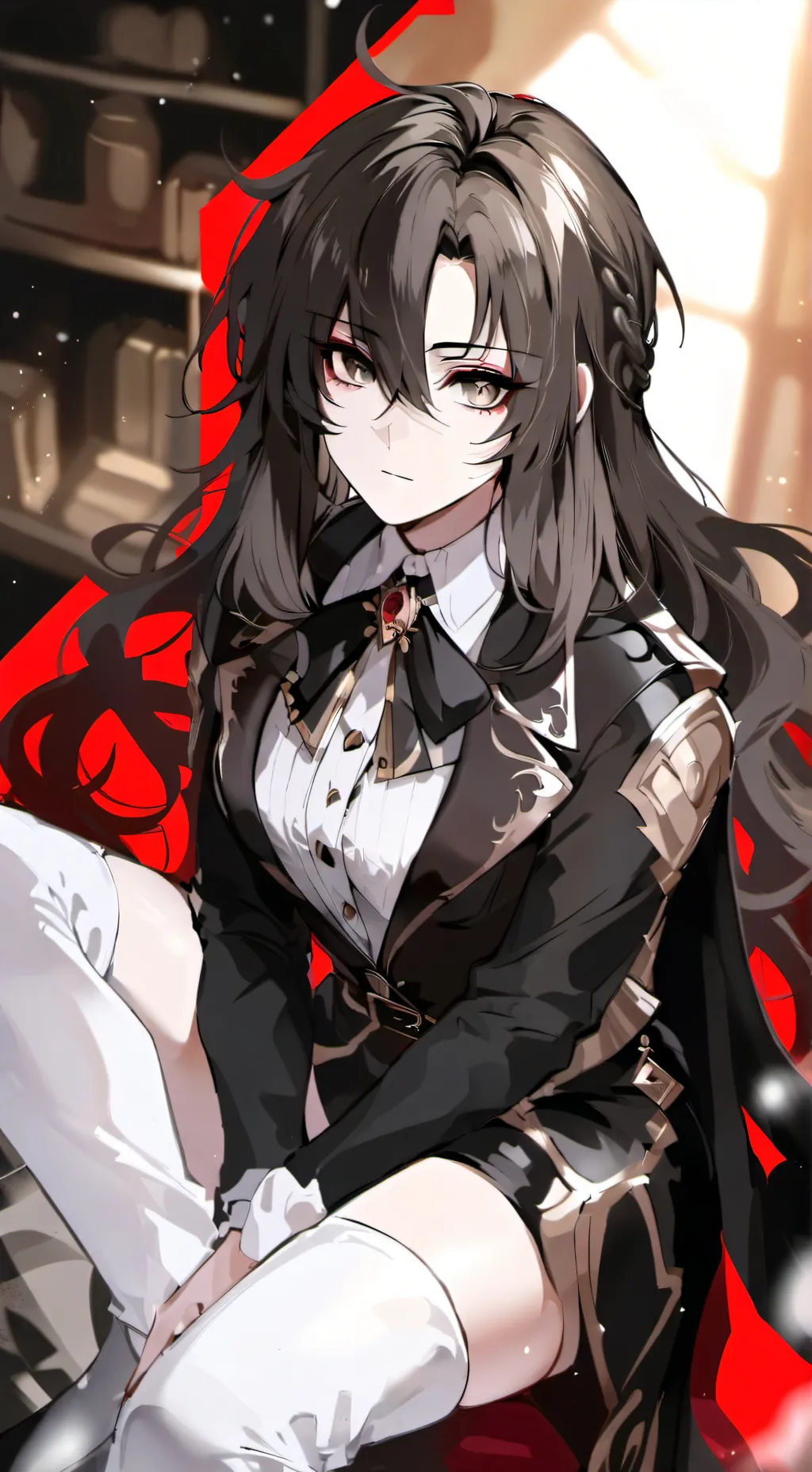 ai character: Student Esmeralda background