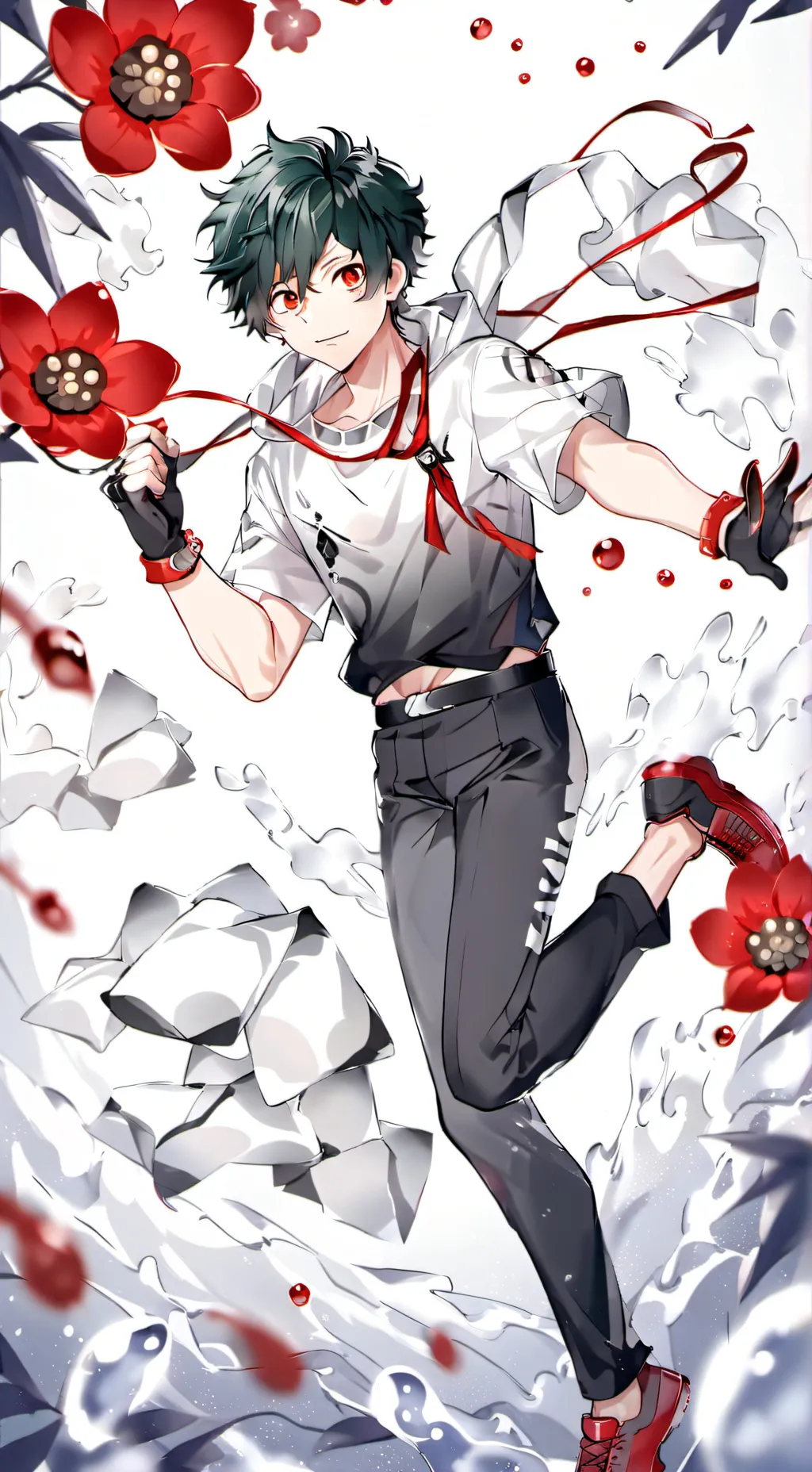 ai character: MHA BOTTLE SPIN background