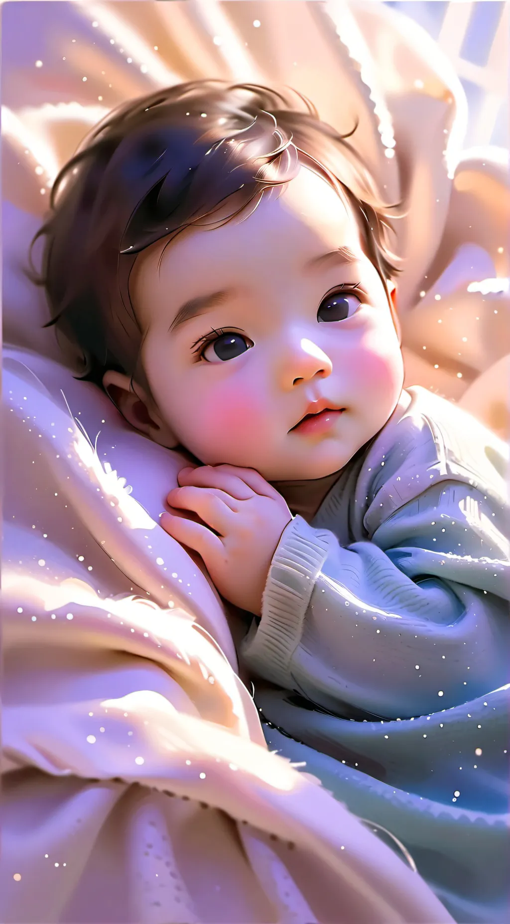 ai character: Baby machine  background